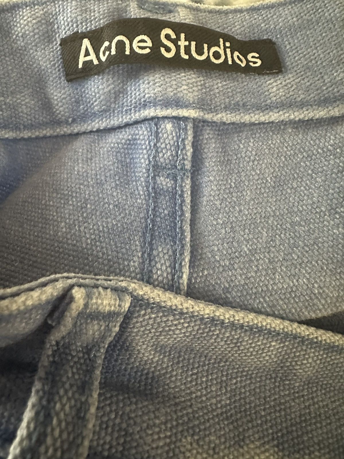 Acne Studios Acne Studios patch canvas trousers powder blue size medium Size US 32 / EU 48 - 5 Thumbnail