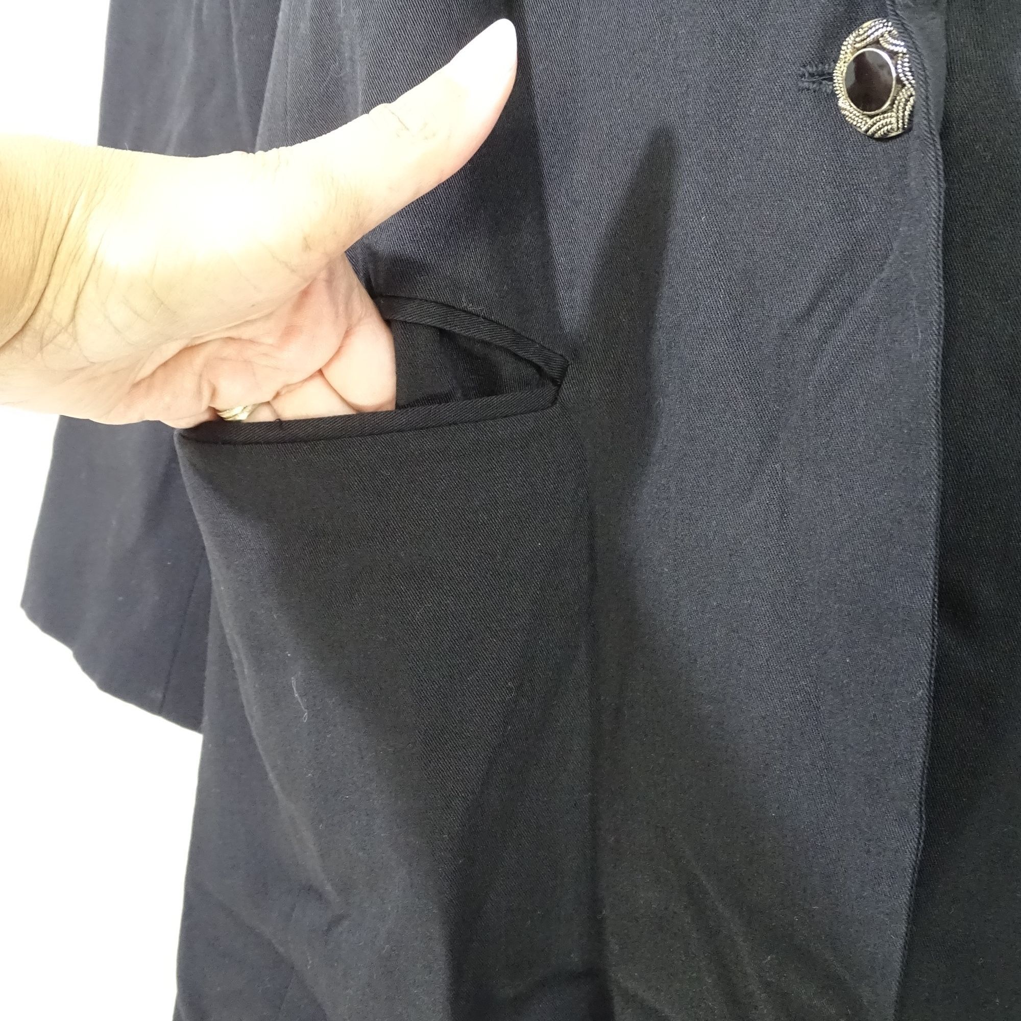 Vintage Vtg Stephanie Queller Black Blazer Jacket Women Size 10 Size L / US 10 / IT 46 - 5 Thumbnail