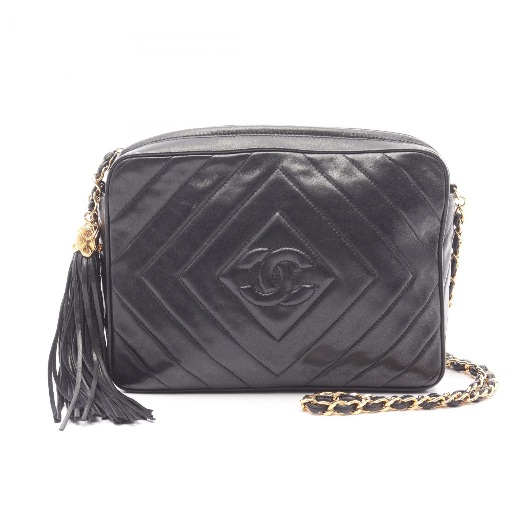 Chanel Chanel CHANEL Coco Mark Lambskin Shoulder Bag Leather Shoulder Bag DUTY FREE for USA Size ONE SIZE - 1 Thumbnail