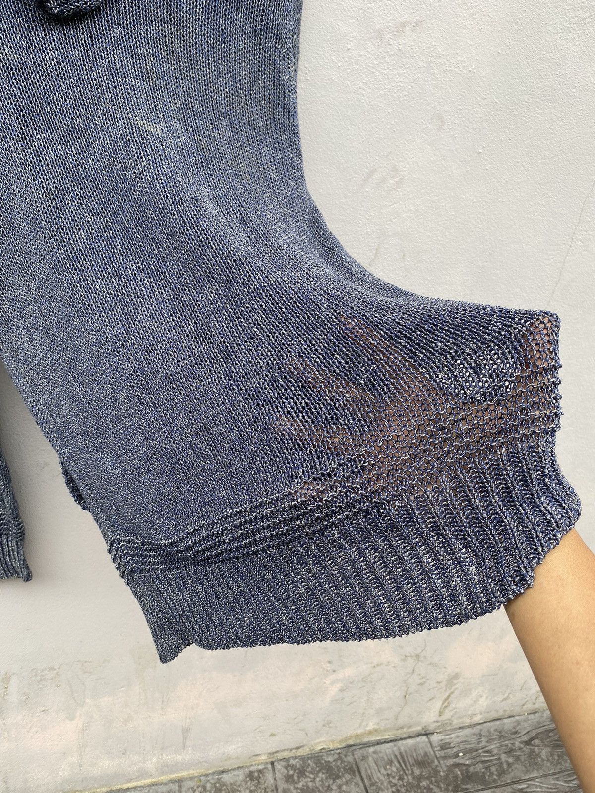 Tornado Mart Tornado Mart Cable Stitch/Fish Net Metal Blue Hooded Size US L / EU 52-54 / 3 - 20 Thumbnail