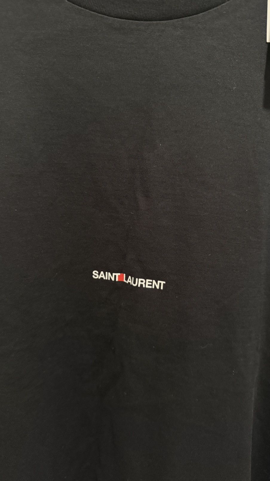 Saint Laurent Paris Saint Laurent Rive Gauche Logo T-Shirt Size US XL / EU 56 / 4 - 2 Thumbnail