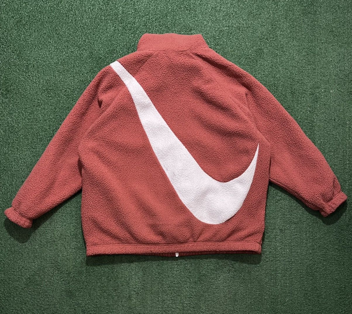Nike Nike Big Logo Swoosh Fleece Jacket Reversible Size L / US 10 / IT 46 - 2 Thumbnail