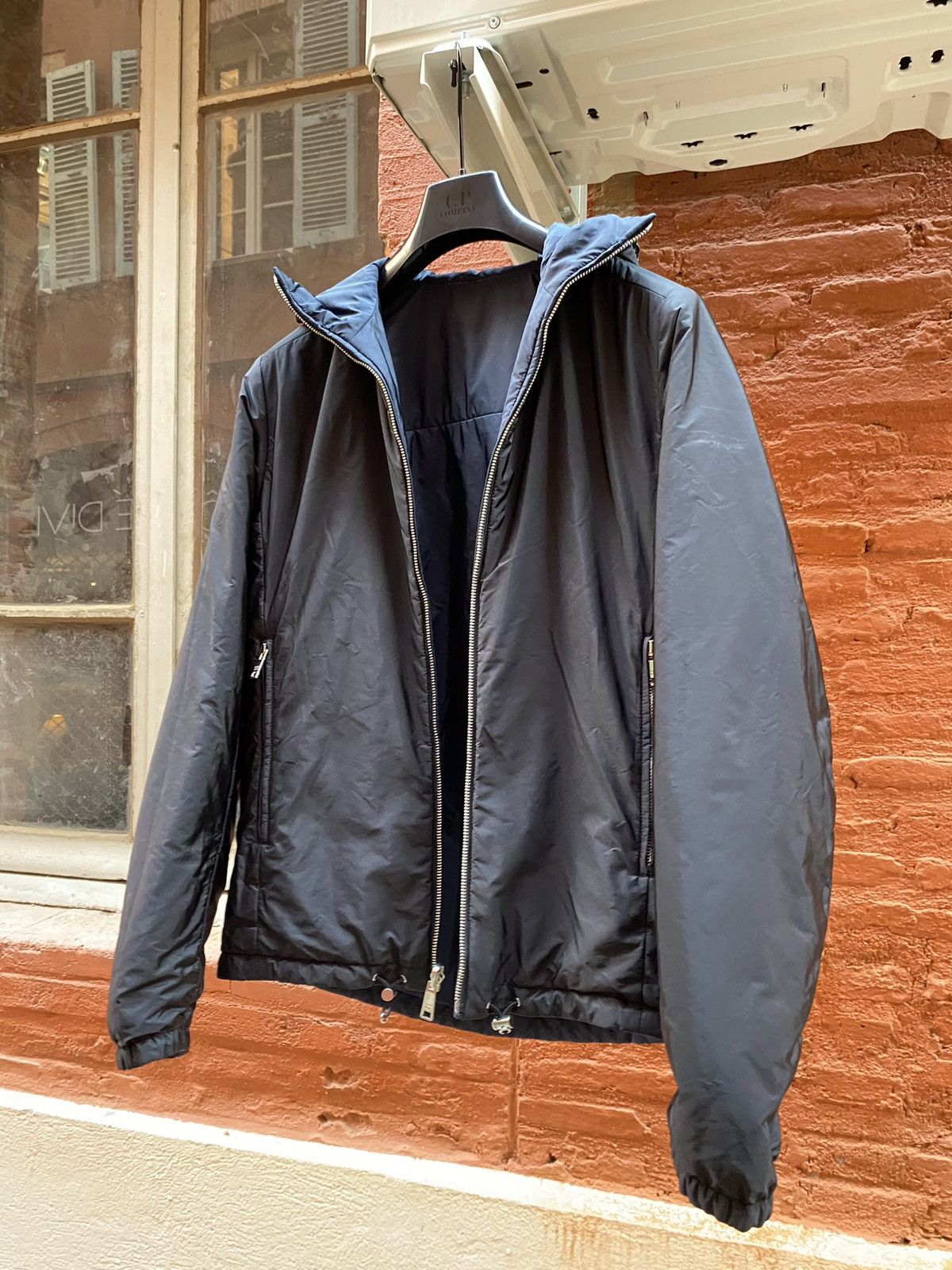 Hooded Jacket Prada Reversible Leather Jacket Prada Hooded Leather