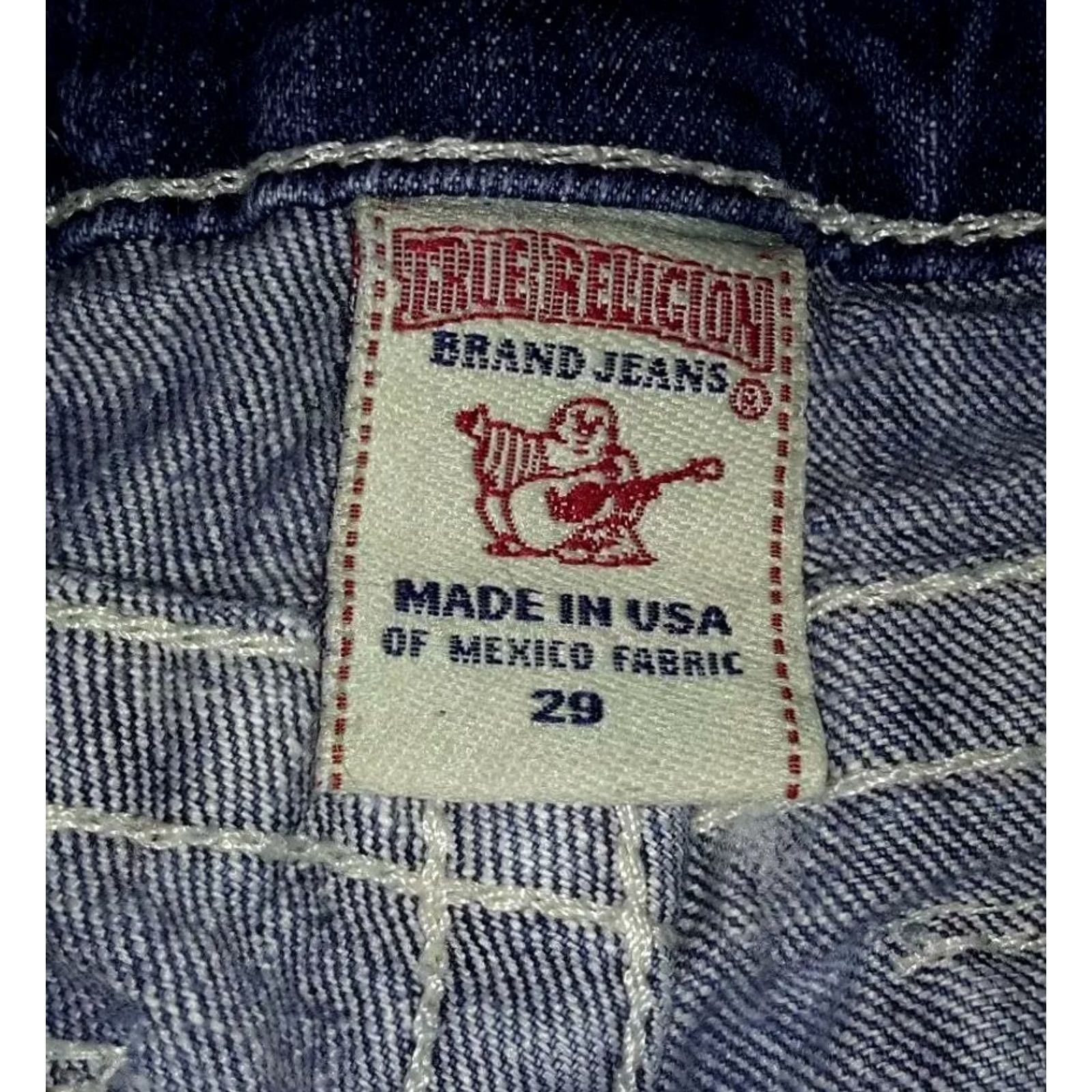 True Religion True Religion Jeans Flare Twisted Leg Womens Size 29 Distressed Denim Blue 30 Inseam Womens Size 29" - 2 Thumbnail