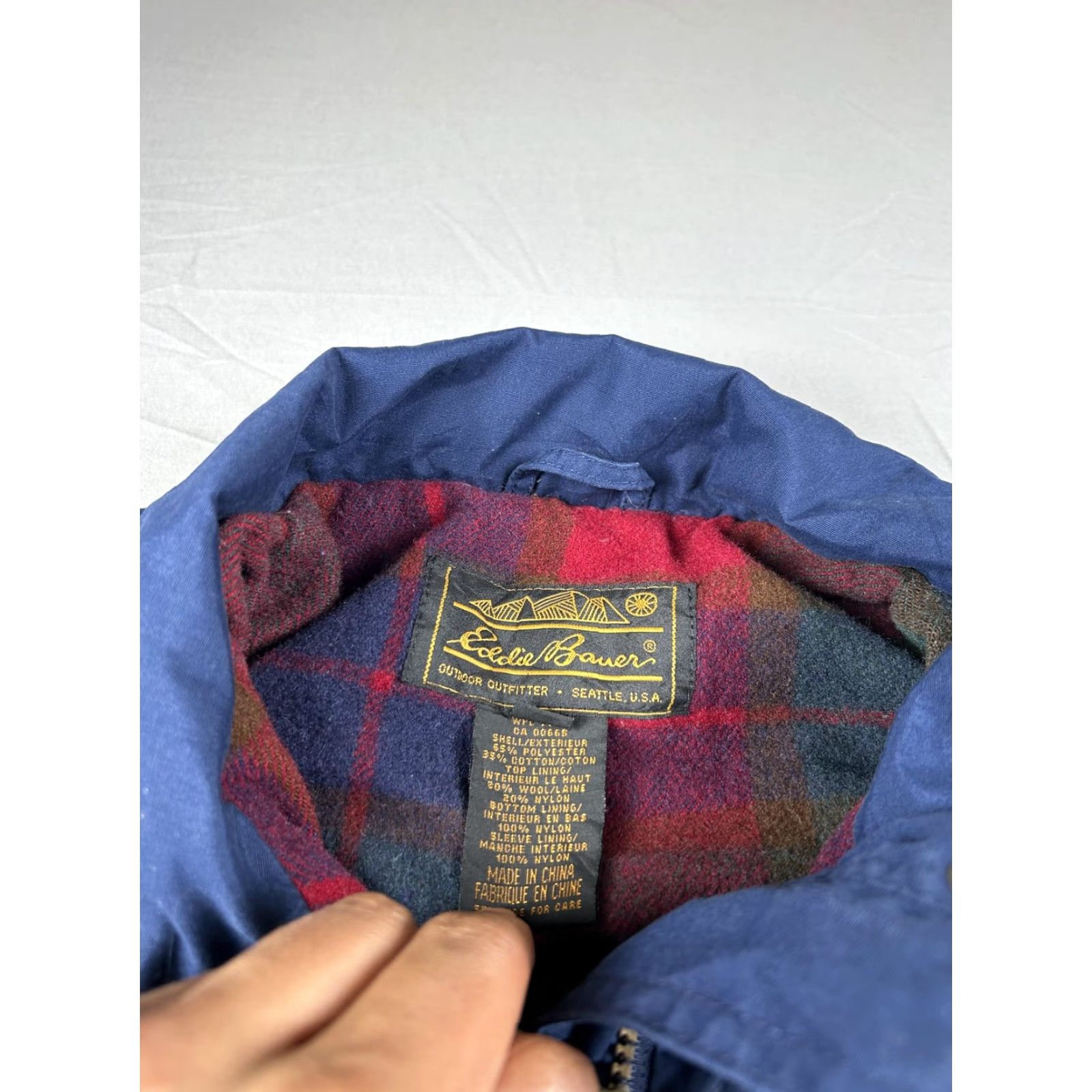 Eddie Bauer VINTAGE Eddie Bauer Coat Mens M Parka Wool Insulated 90s Blue Size US M / EU 48-50 / 2 - 4 Thumbnail