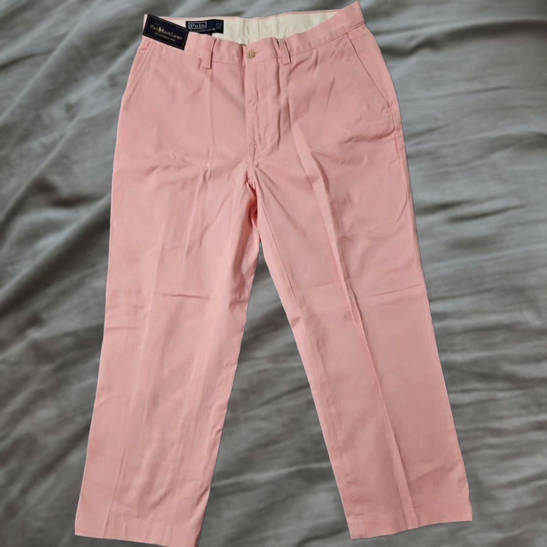 Polo Ralph Lauren Polo Ralph Lauren Pants 32x26 Pink Solid Cotton Mens Sz 32 Inseam 26 NWD Hemmed Regular Shirt? Size US XS / EU 42 / 0 - 1 Thumbnail