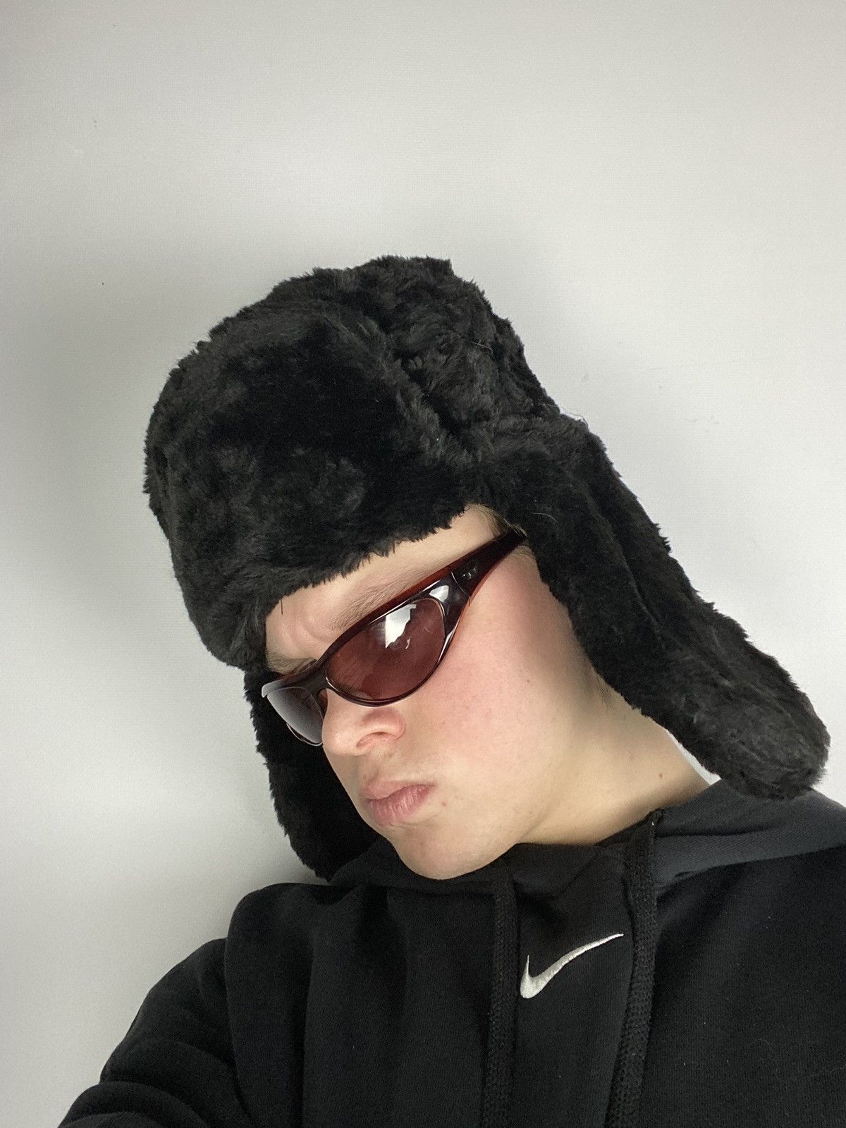 20471120 × Hysteric Glamour VNTG 70s 80s Japanese Style Fuzzy Mohair Ushanka Hat A8G Size ONE SIZE - 1 Thumbnail