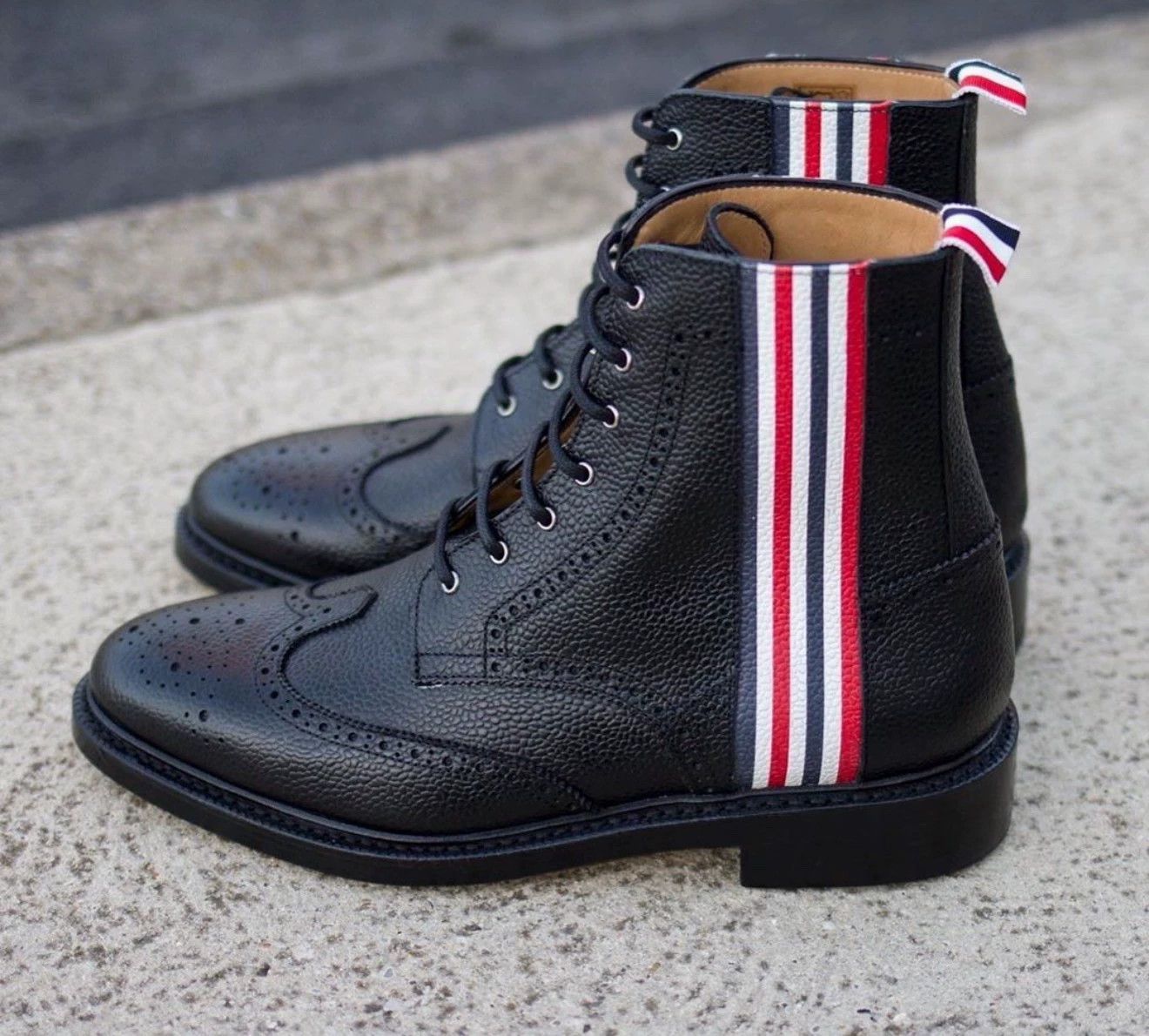 Thom Browne Thom Browne Rare Hi-Top Leather Shoes Wooden Sole US7 New Size US 7 / EU 40 - 5 Thumbnail