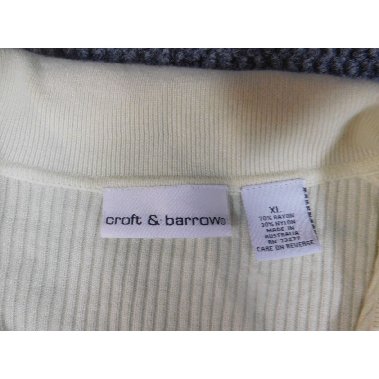 Croft & Barrow Croft & Barrow Womens Blouse XL Yellow Short Sleeve Pullover Stretch Collared Nylon Rayon Casual Size XL / US 12-14 / IT 48-50 - 4 Thumbnail