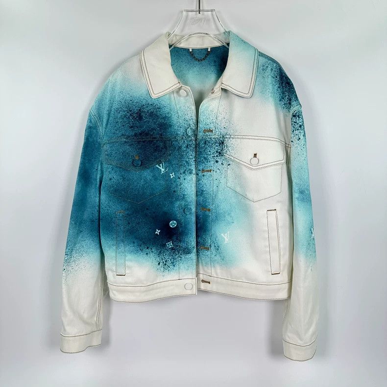 Louis Vuitton Louis Vuitton Gradient starry sky ink-splashing denim jack Size US M / EU 48-50 / 2 - 1 Thumbnail