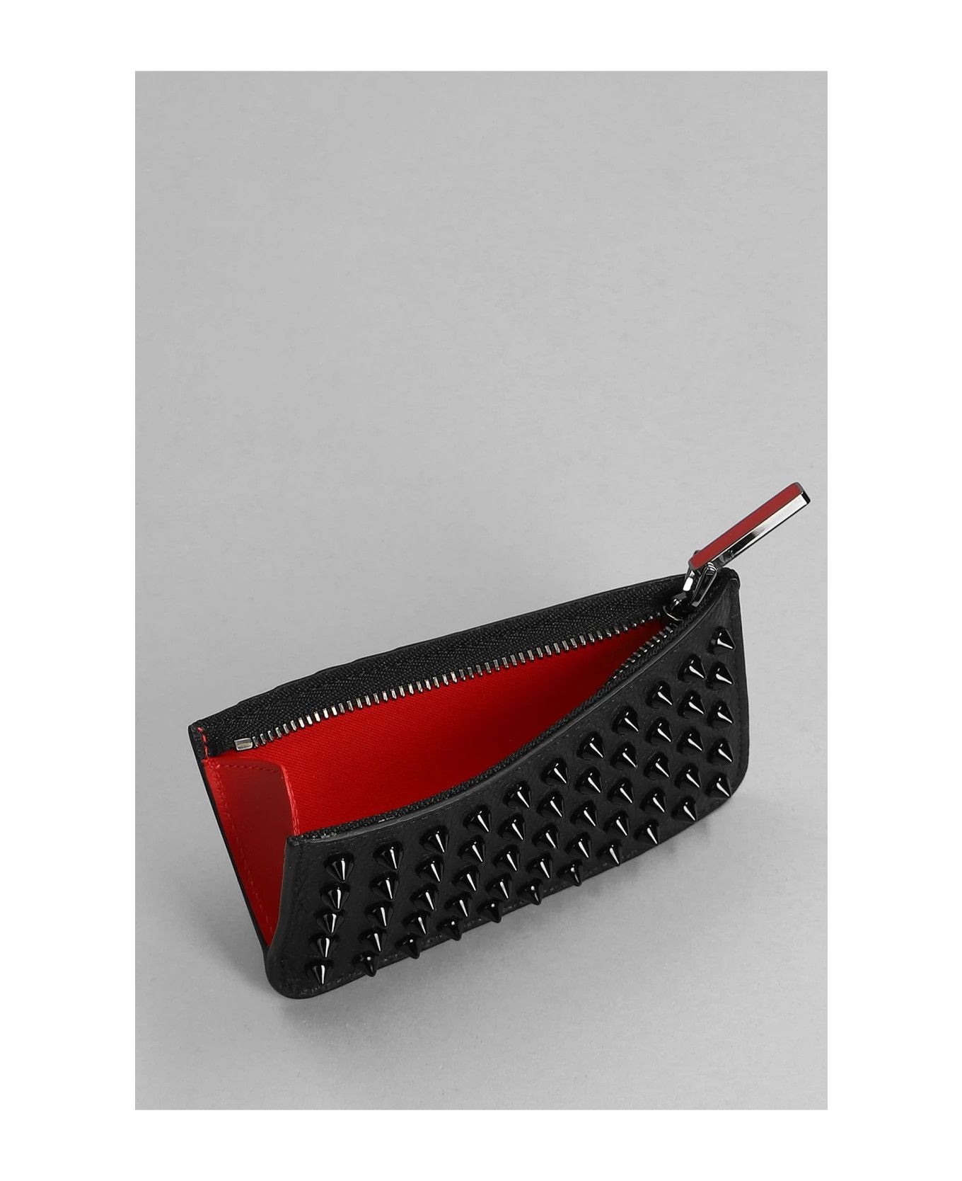 Christian Louboutin o1w1db10725 Card Holders in Black Size ONE SIZE - 3 Thumbnail
