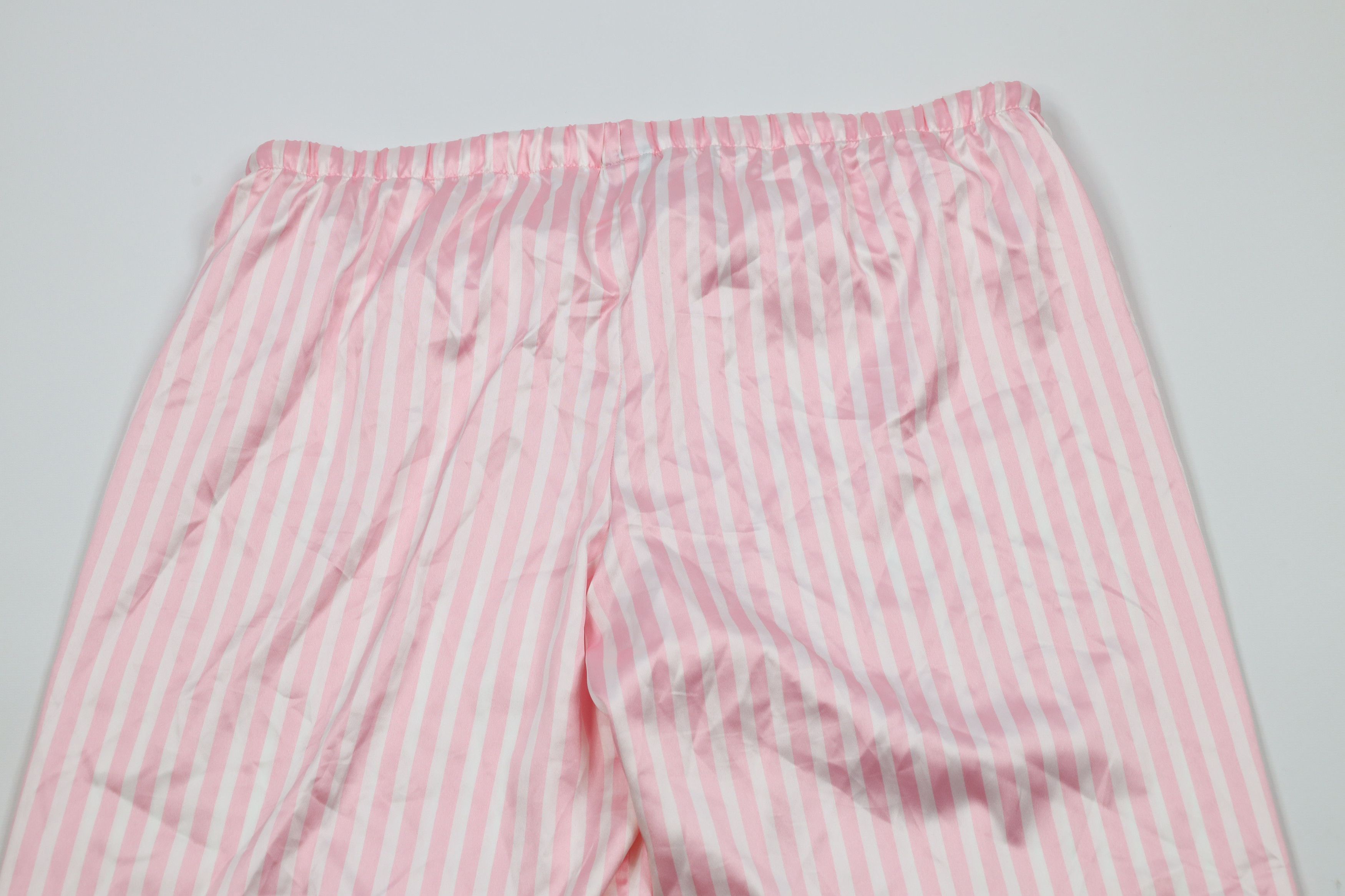 Victoria's Secret × Vintage Vintage Victoria's Secret Silky Polyester Striped Pajamas Size L / US 10 / IT 46 - 19 Thumbnail