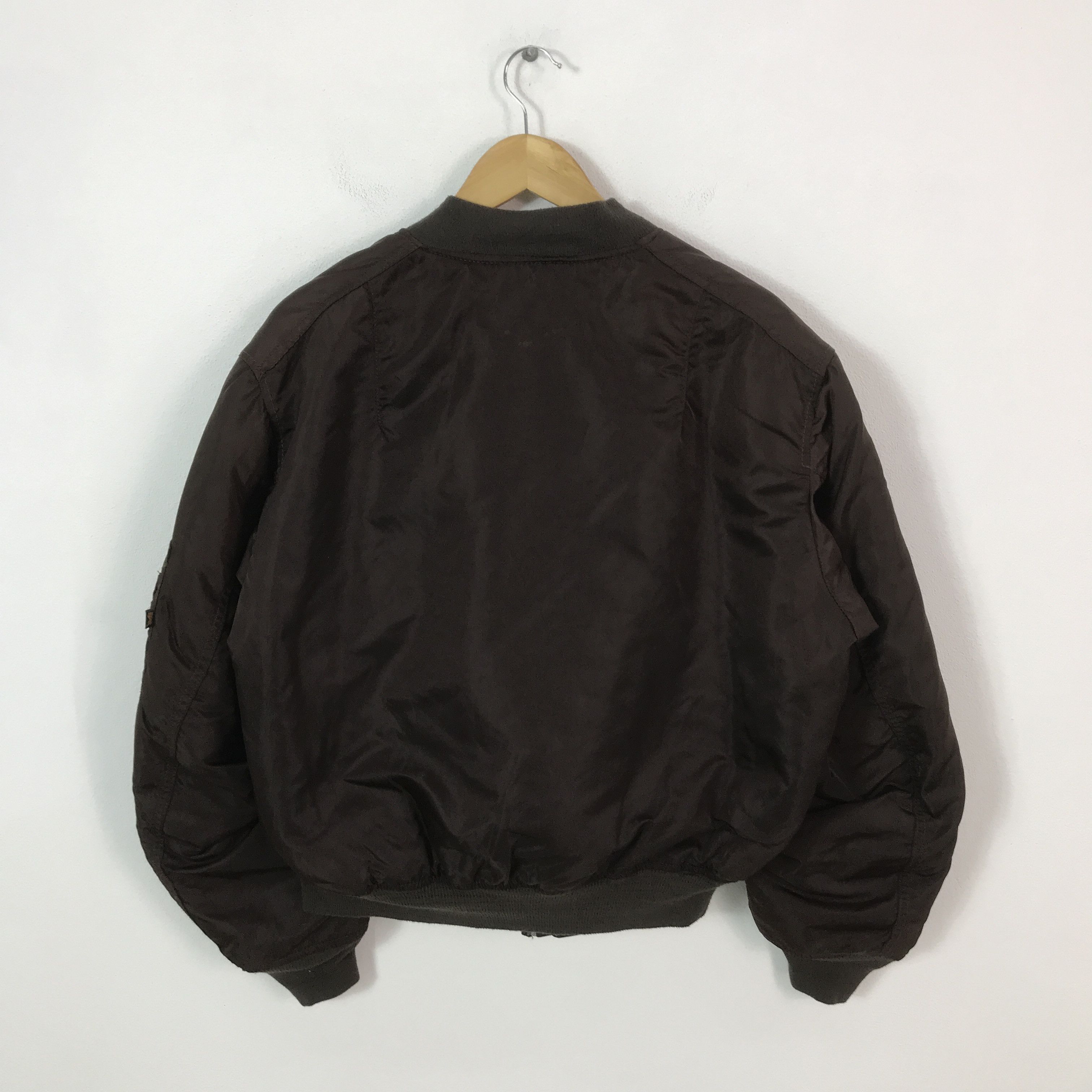 Alpha Industries Vintage Alpha Industries Brown Bomber jacket Size US XL / EU 56 / 4 - 2 Thumbnail
