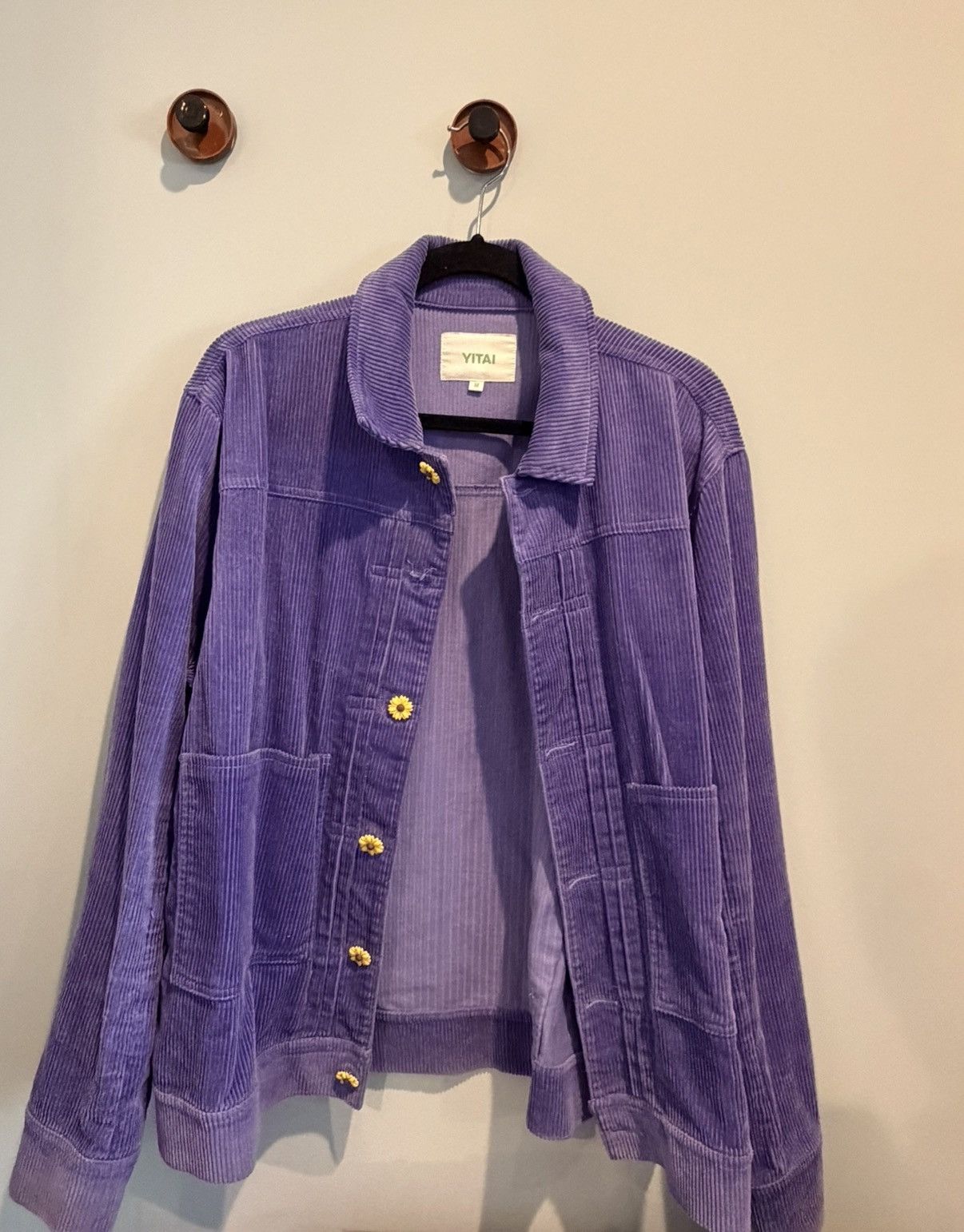 YITAI Purple sunflower corduroy jacket Size US M / EU 48-50 / 2 - 1 Thumbnail