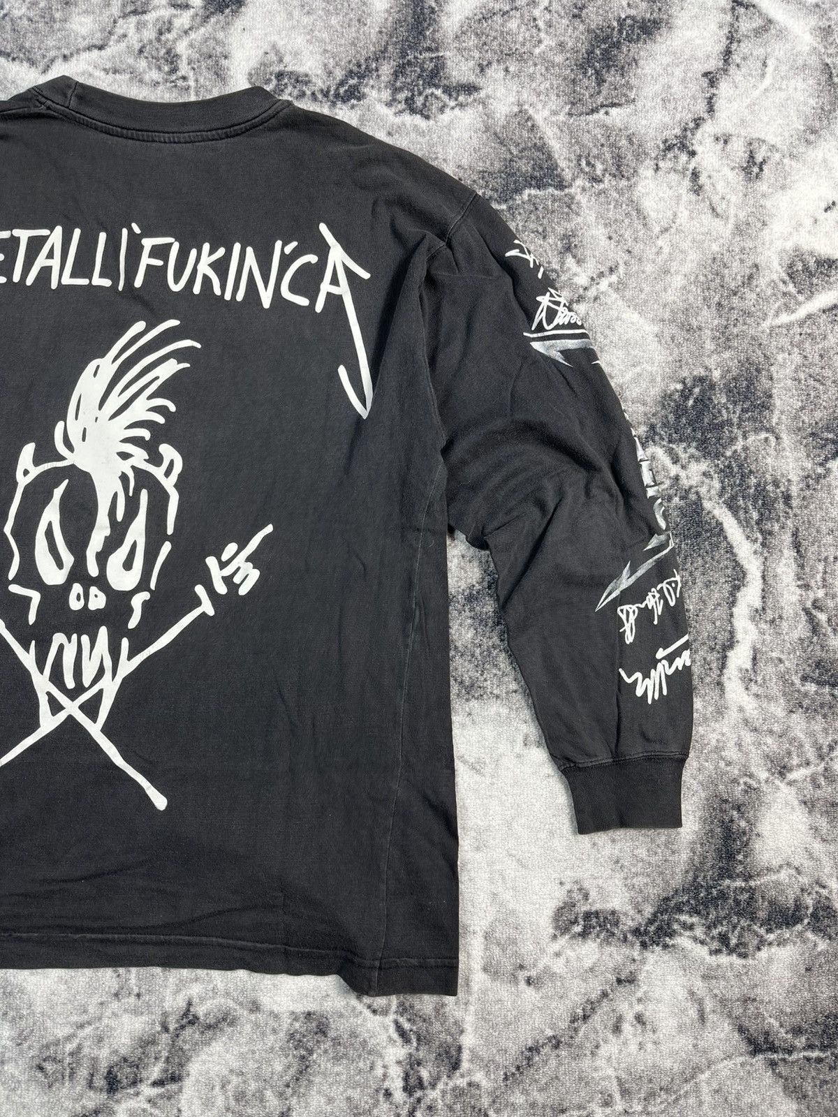 Metallica Vintage Metallica Long Sleeve All Over Print Band Tee Size US L / EU 52-54 / 3 - 15 Thumbnail