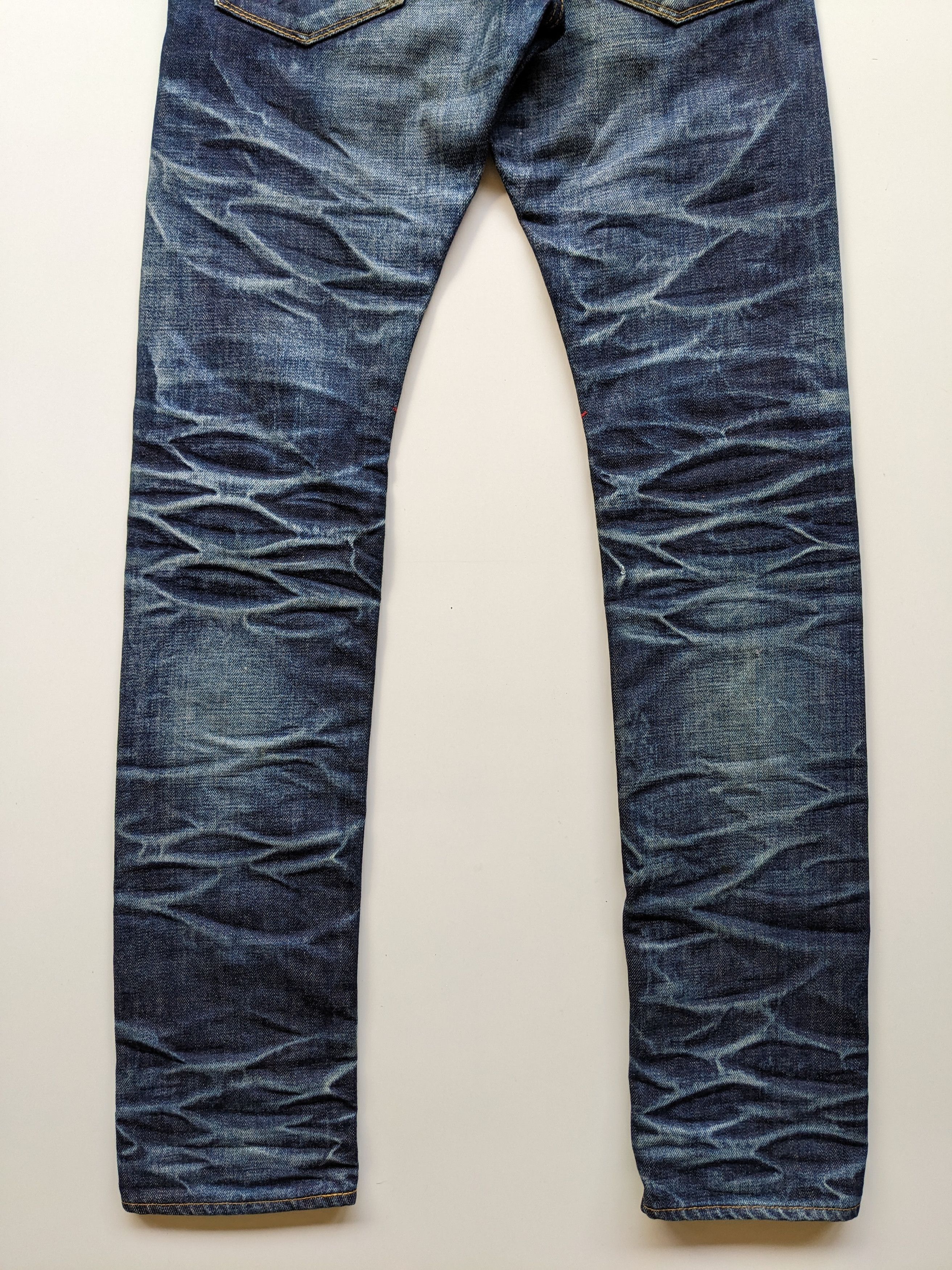 Japanese Brand Deeta faded clawmark indigo jeans Size US 30 / EU 46 - 6 Thumbnail