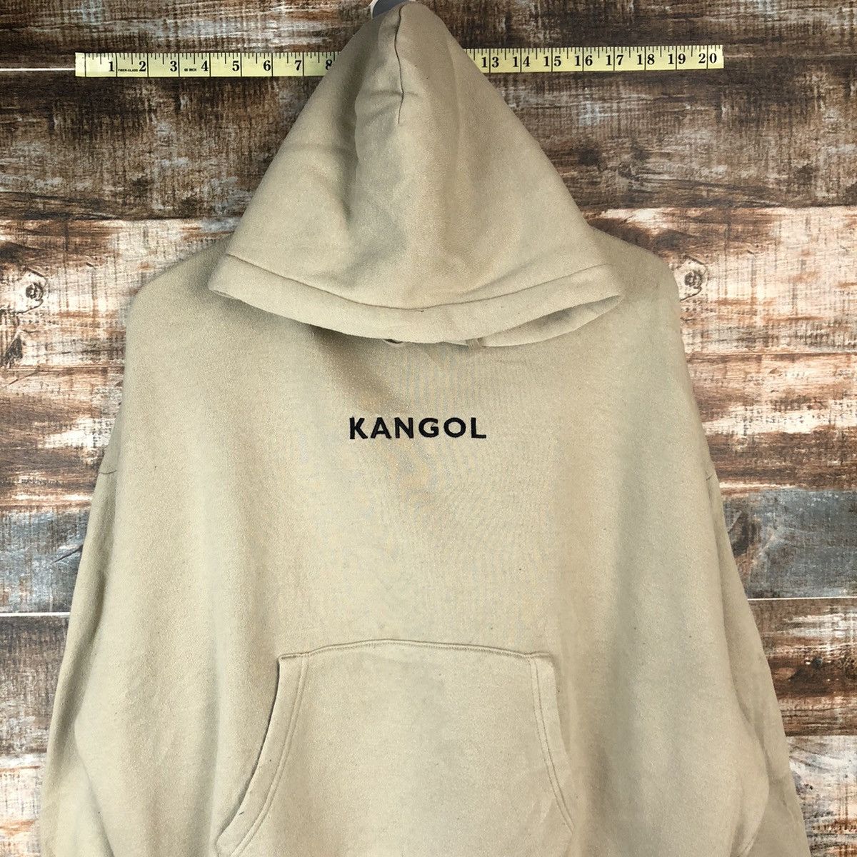 Kangol Kangol Cream baggie Hoodie #A2022 Size US M / EU 48-50 / 2 - 5 Thumbnail