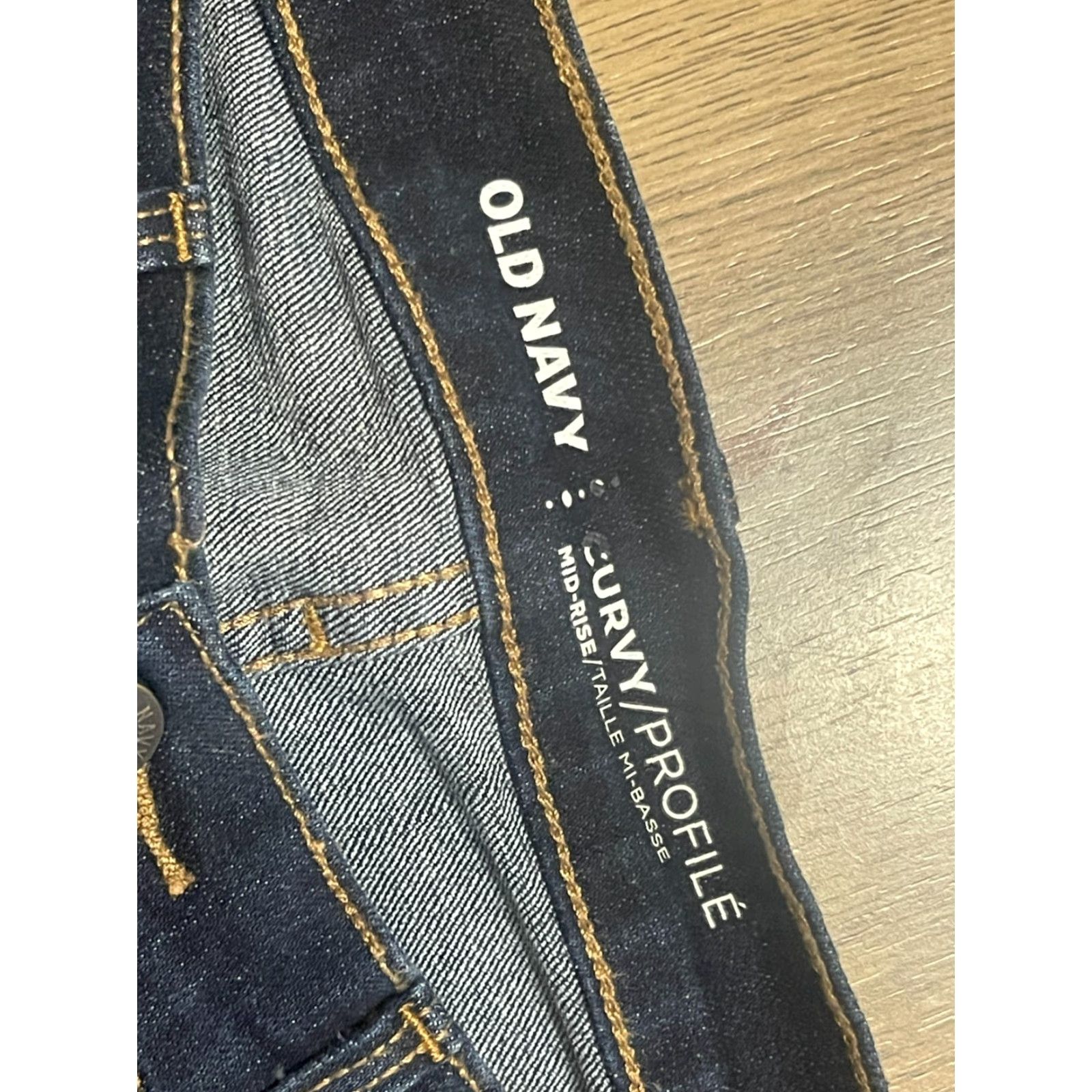 Old Navy Old Navy Jeans Women's 4 Blue Denim Curvy Mid Rise Pockets Dark Wash Bootcut Jeans Mens Size 27" / US 4 / IT 40 - 5 Thumbnail