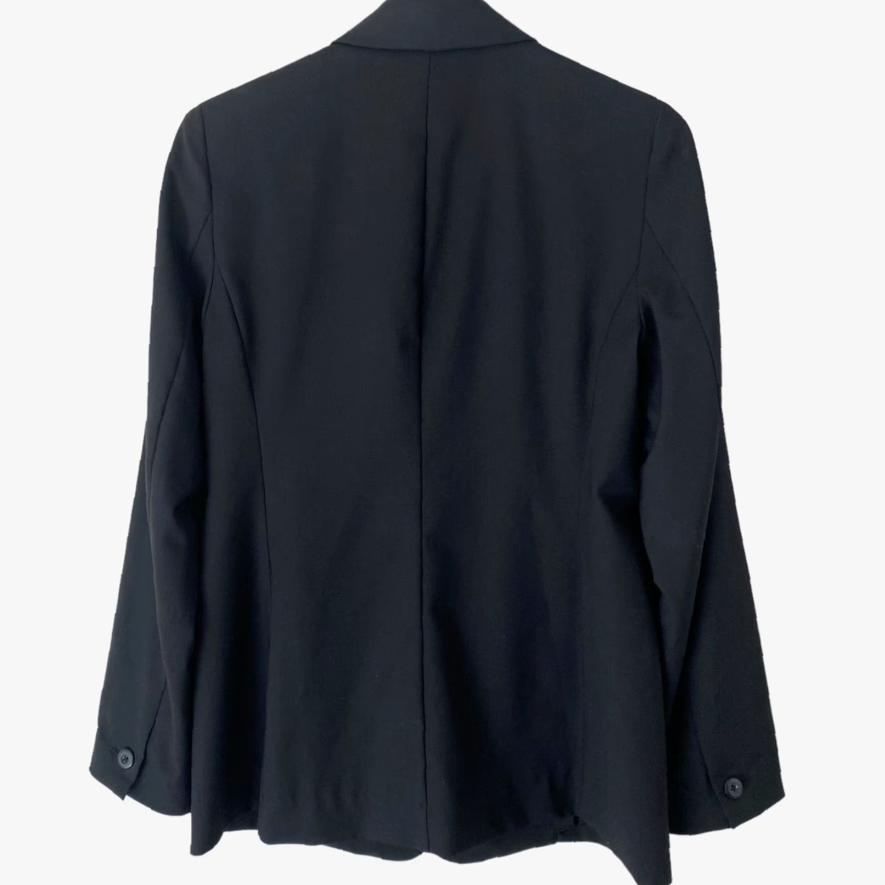 J. Jill J.Jill Blazer Women's Size 4 Black Wool Blend Ponte Double Button Jacker Formal Size S / US 4 / IT 40 - 3 Thumbnail