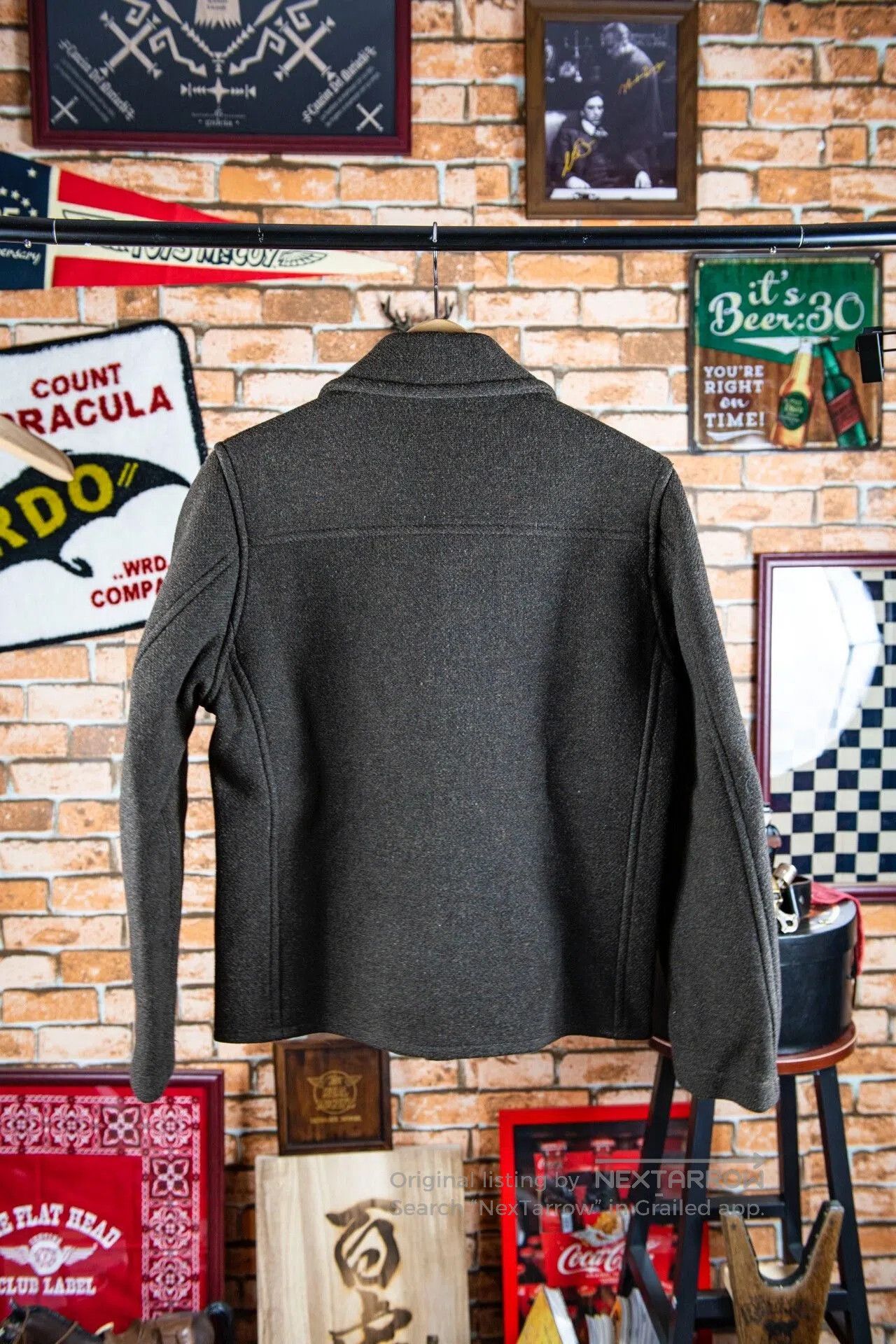 Japanese Brand Cootie Wool Coat with Leather Details. Size US M / EU 48-50 / 2 - 2 Thumbnail