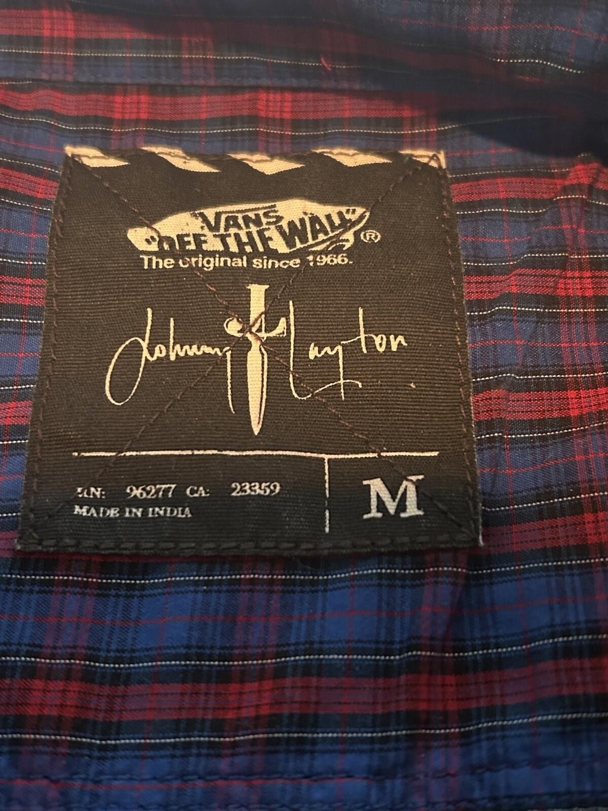 Vans Vans off the Wall Johnny Layton Red Flannel Button Up Medium Size US M / EU 48-50 / 2 - 4 Thumbnail