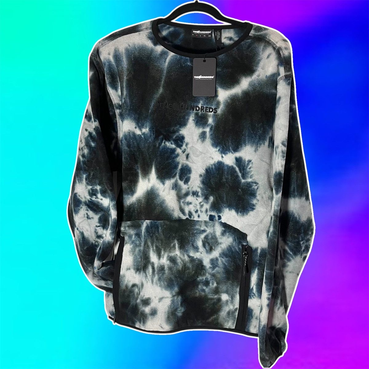 The Hundreds •NWT• THE HUNDREDS ACID TIEDYE Embroidered front Fleece • M Size US M / EU 48-50 / 2 - 1 Thumbnail