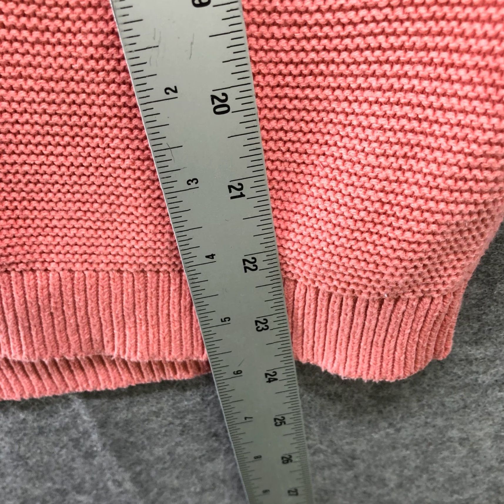 Loft VINTAGE Loft Sweater Vest Cardigan Womens L Pink V-Neck Button Front Cotton Sleeveless Size L / US 10 / IT 46 - 5 Thumbnail
