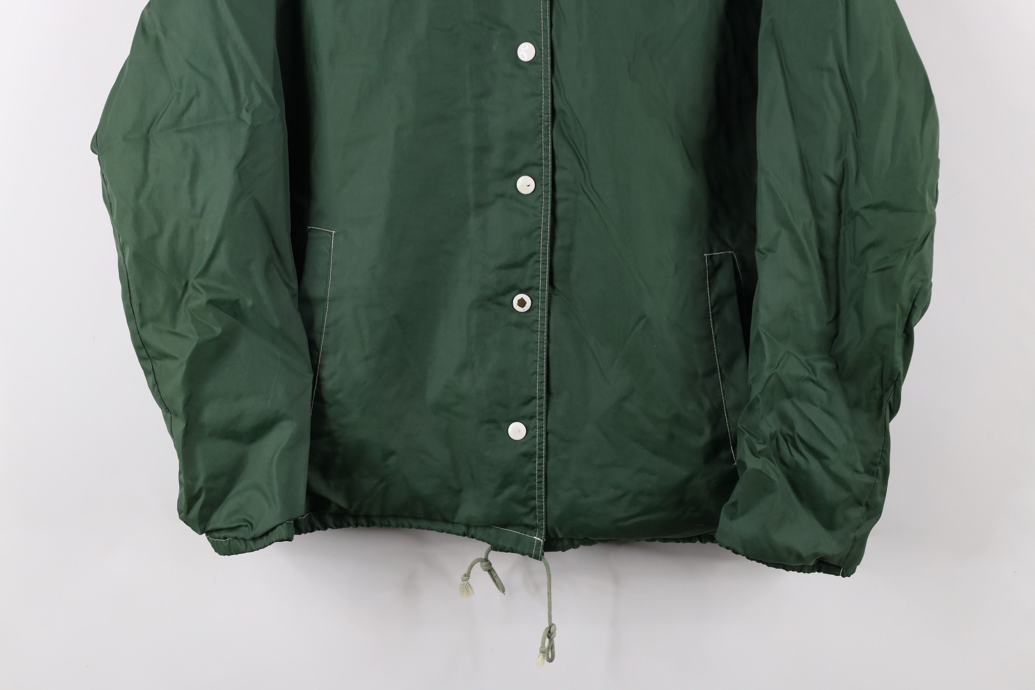 Vintage Vintage 70s Streetwear Lined Coaches Coach Jacket Green USA Size XL / US 12-14 / IT 48-50 - 3 Thumbnail