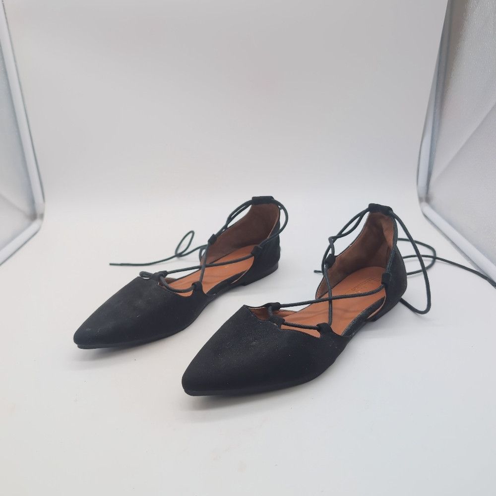Other Black Hanzi Xiaojie Sz 8.5 Women's Lace-Up Roman Flats Size US 8.5 / IT 38.5 - 9 Thumbnail