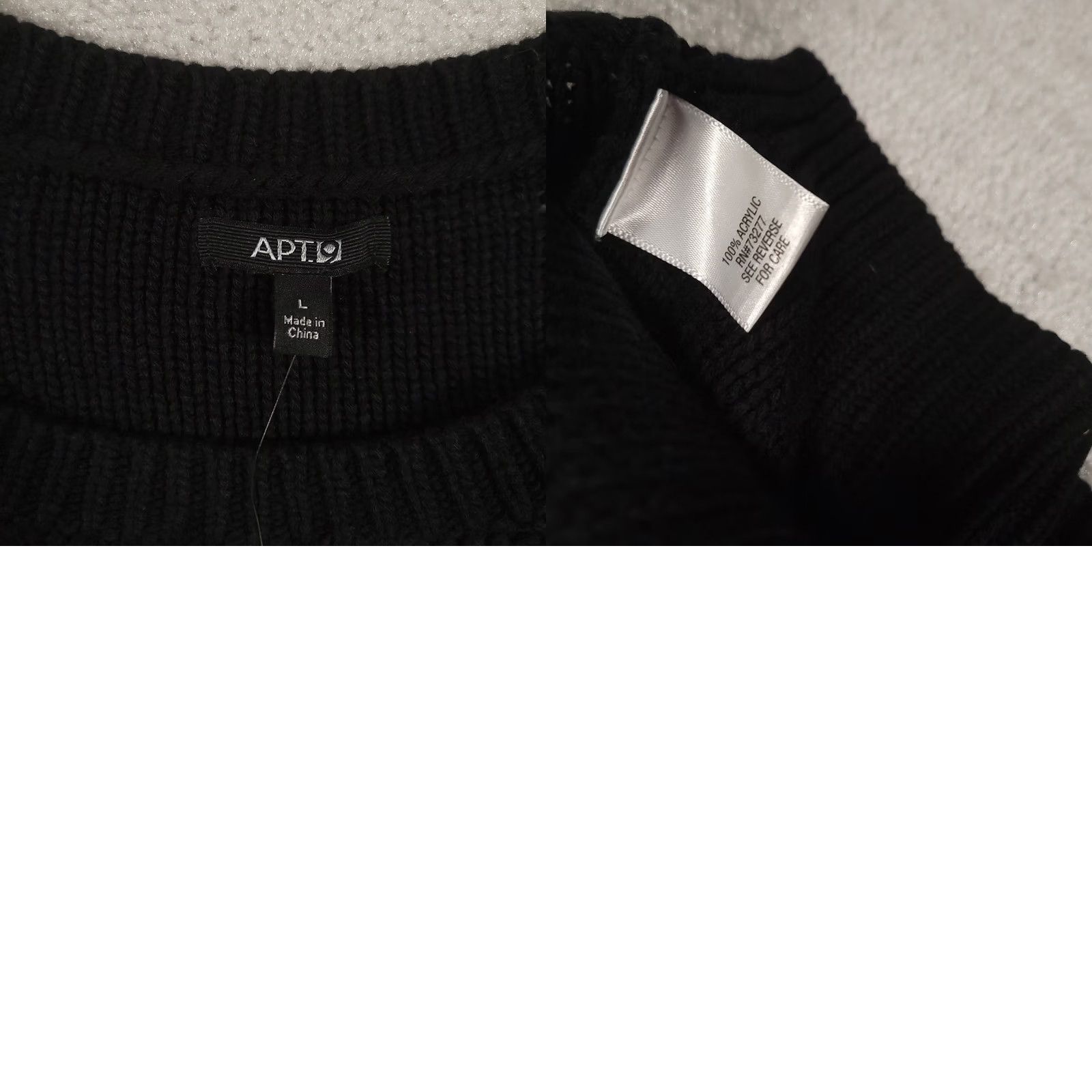 Apt. 9 Apt. 9 Sweater Women's L Black Long Sleeve Cable-Knit Pullover Casual Size L / US 10 / IT 46 - 8 Thumbnail