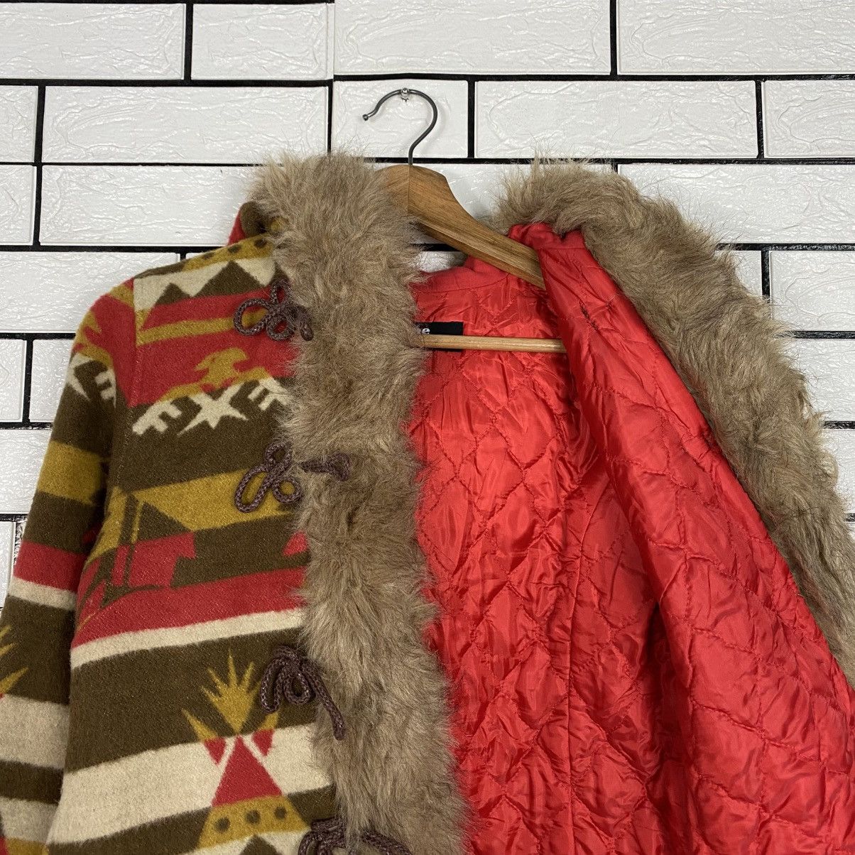 Hysteric Glamour Ozone Community Faux Fur Jacket Striped Design Size US M / EU 48-50 / 2 - 13 Thumbnail