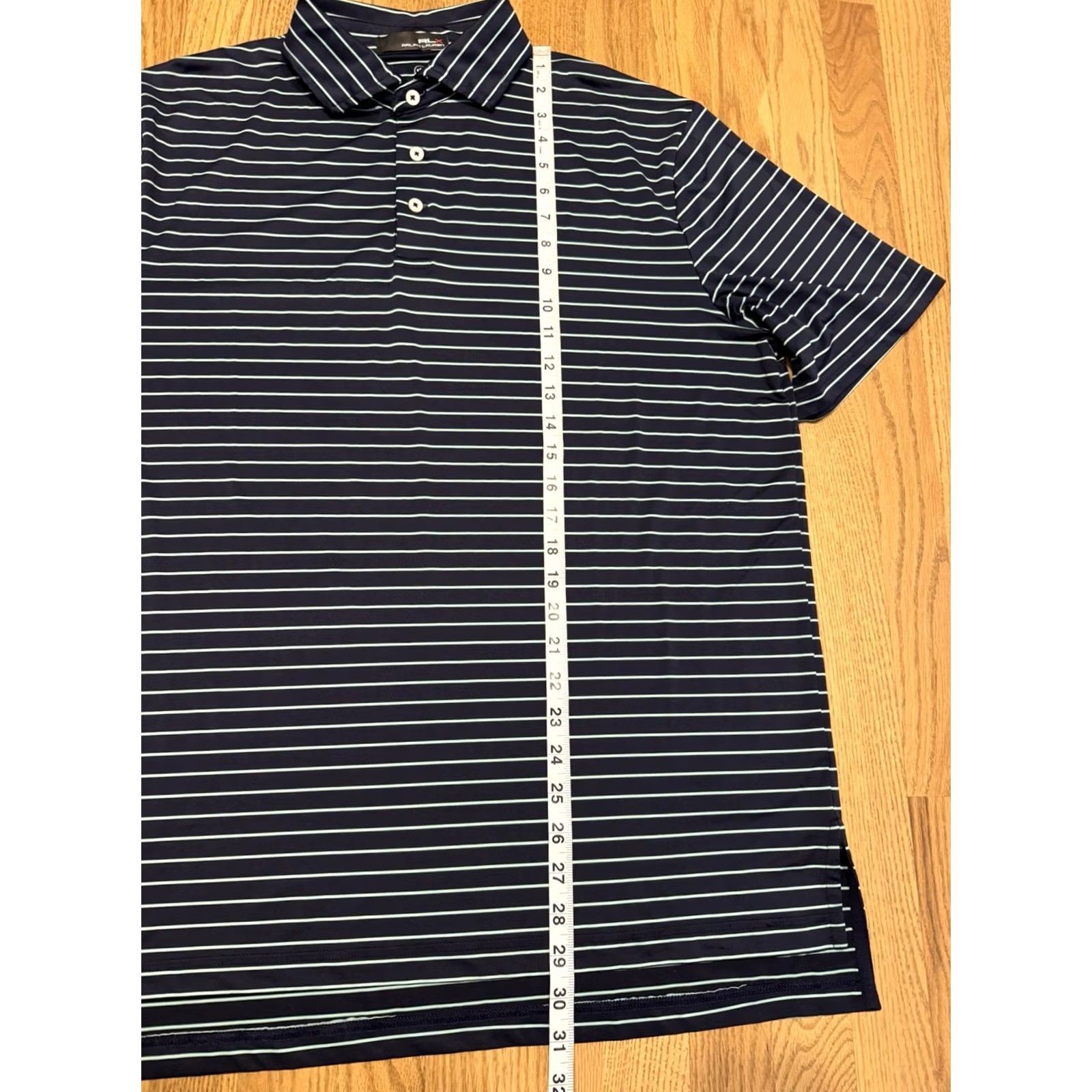 RLX Ralph Lauren RLX Ralph Lauren Golf Polo Shirt XL Striped Short Sleeve Mens Size US XL / EU 56 / 4 - 6 Thumbnail