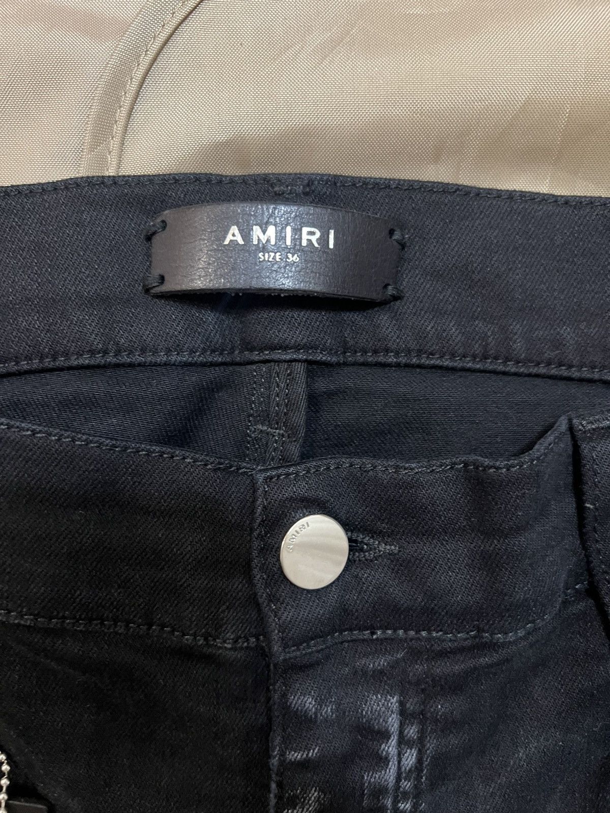 Amiri Amiri MX2 Aged Black Biker Zip Jeans Size 36 Size US 36 / EU 52 - 3 Thumbnail