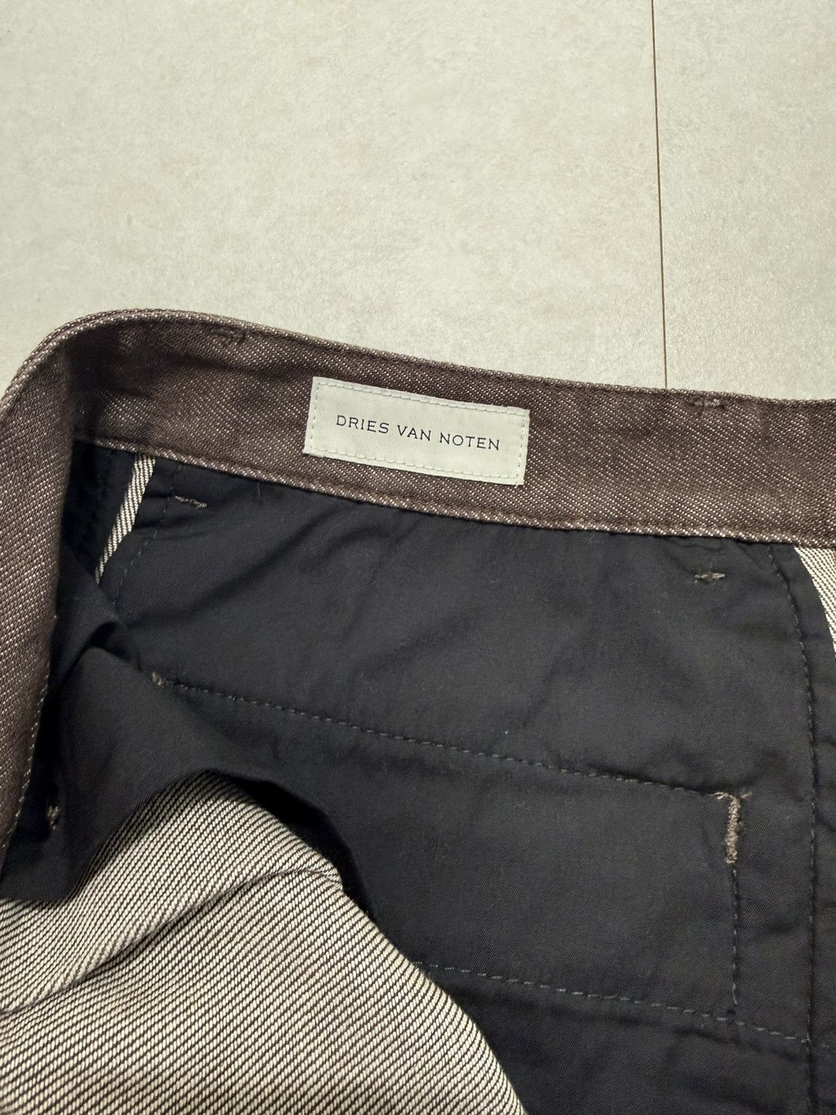 Dries Van Noten Dries Van Noten Pleated Brown Denim Pants Size US 30 / EU 46 - 3 Thumbnail