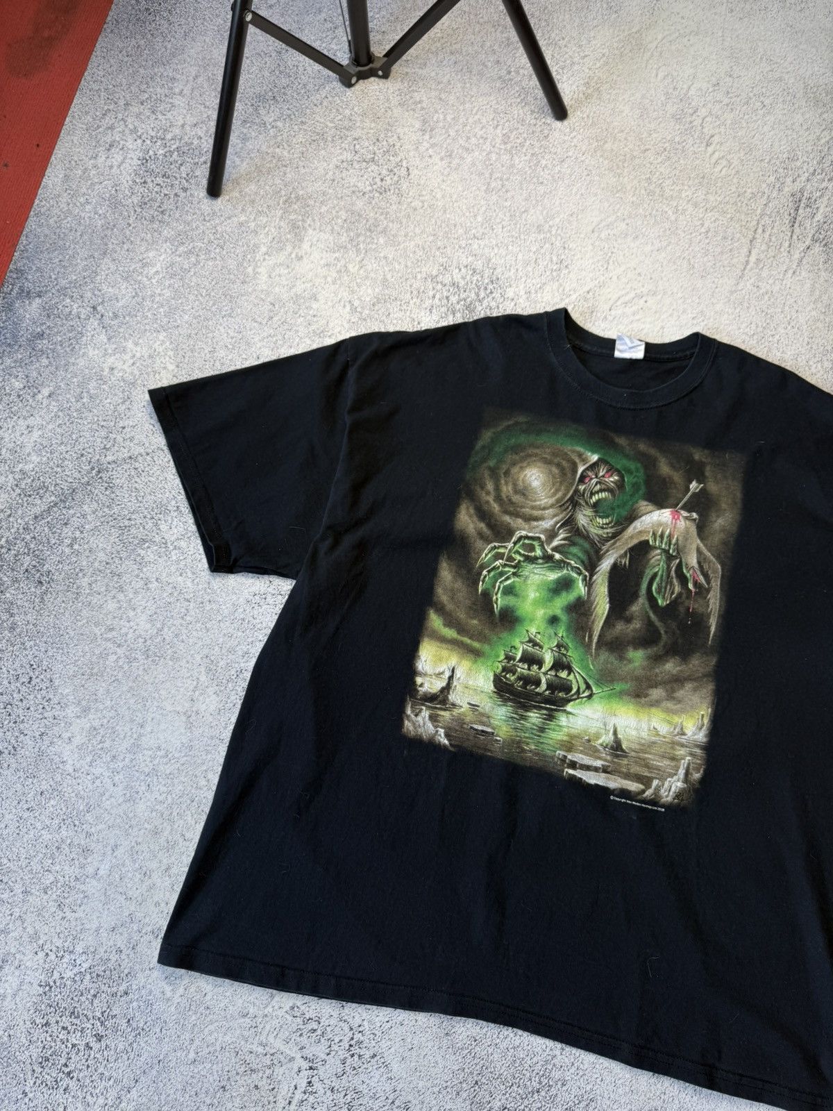Iron Maiden Vintage Iron Maiden 2008 T Shirt Rime of the Ancient Mariner Size US XXL / EU 58 / 5 - 2 Thumbnail