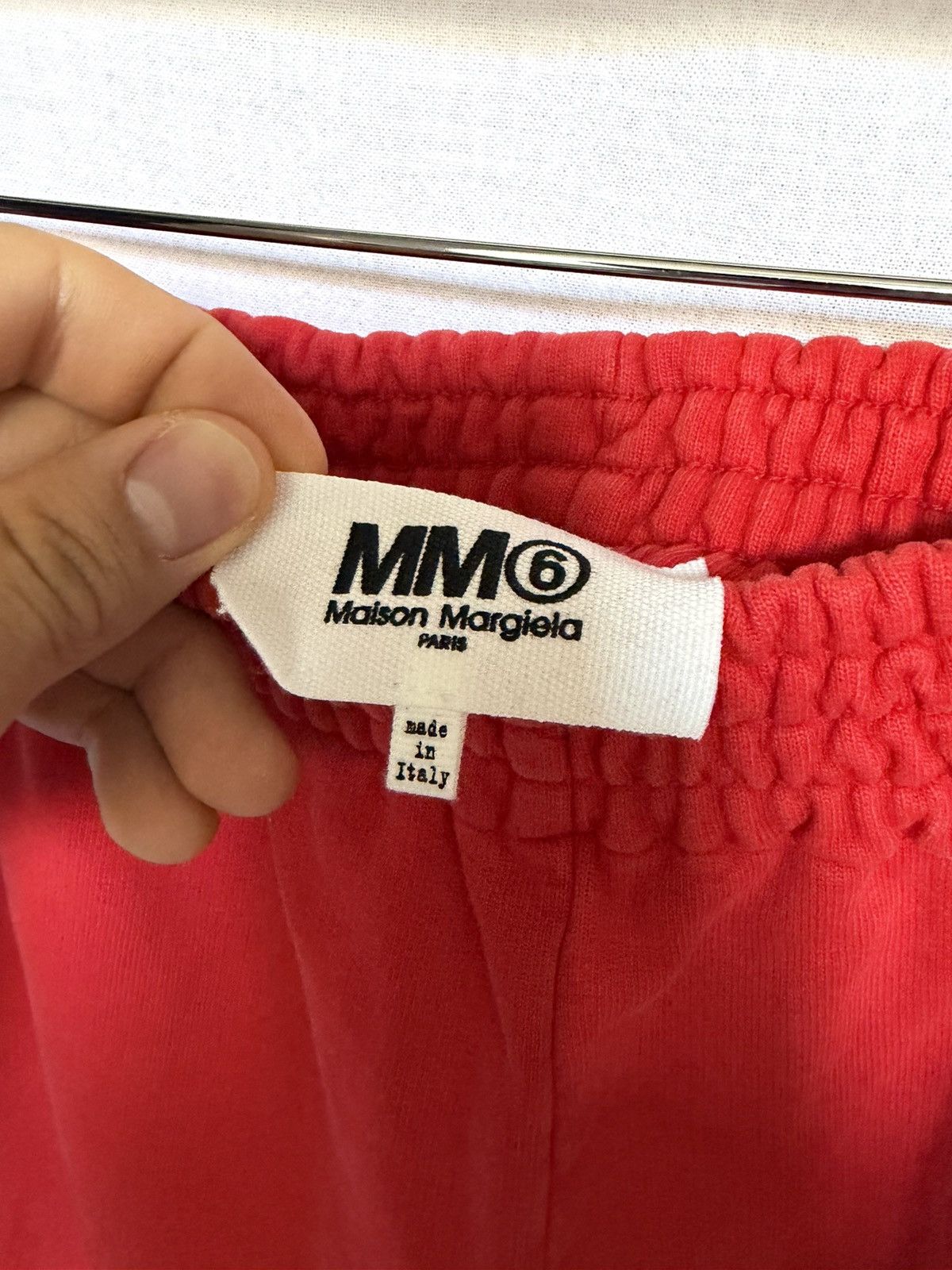 MM6 SSENSE Exclusive Red Lounge Pants Size US 28 / EU 44 - 4 Thumbnail