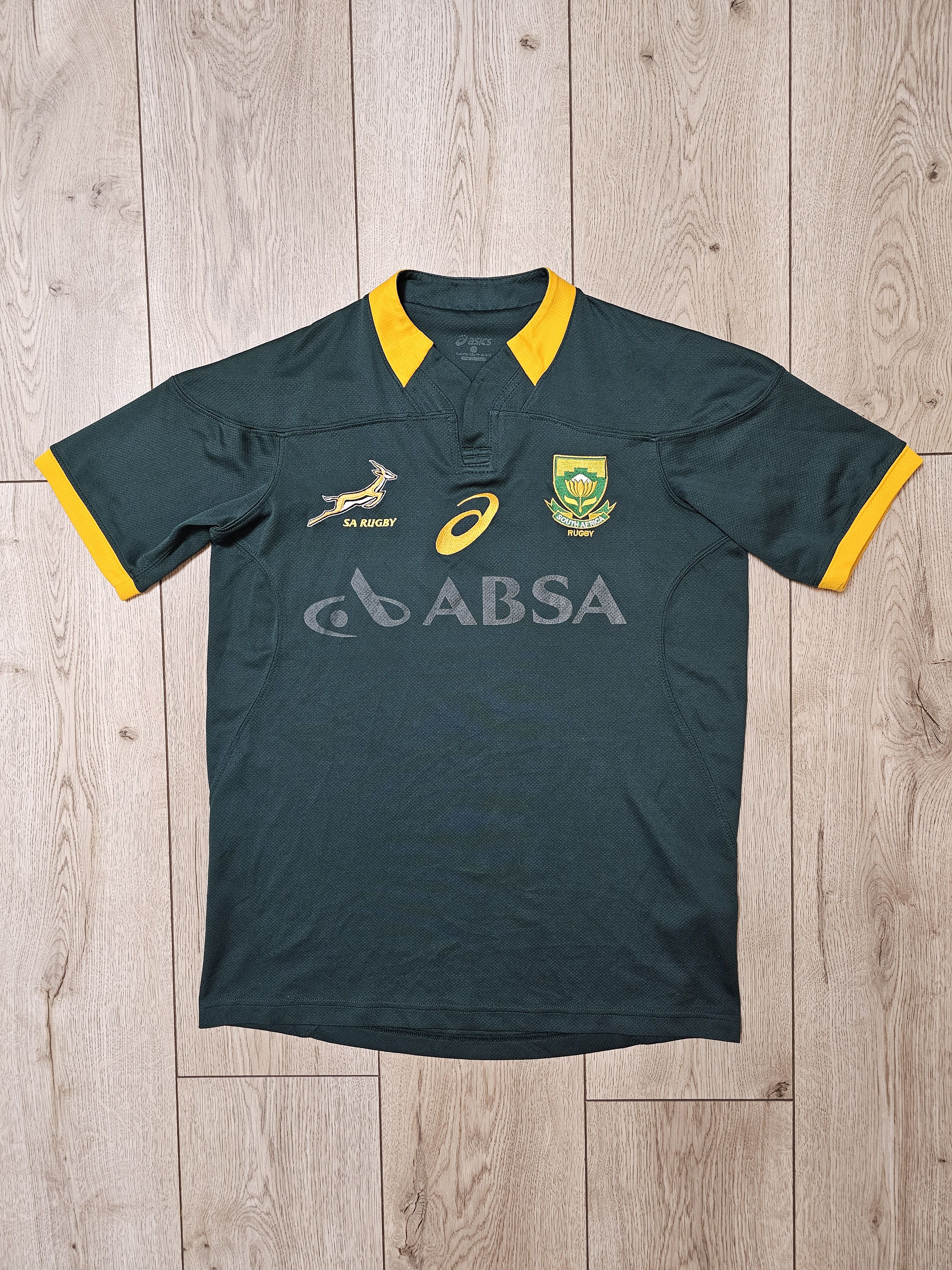 Asics SOUTH AFRICA RUGBY JERSEY WORLD CUP UNION RUGBY Size US M / EU 48-50 / 2 - 1 Thumbnail