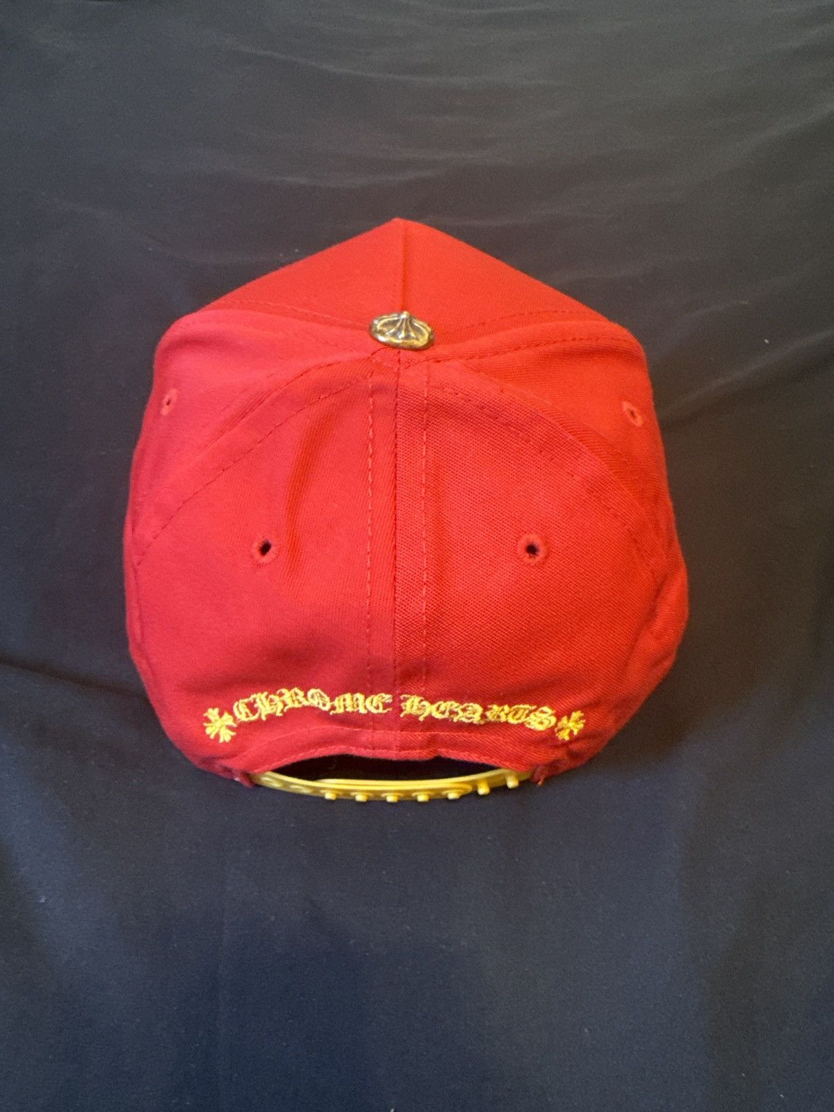 Chrome Hearts Chrome Hearts Red/Yellow CH Snapback Hat Size ONE SIZE - 2 Thumbnail