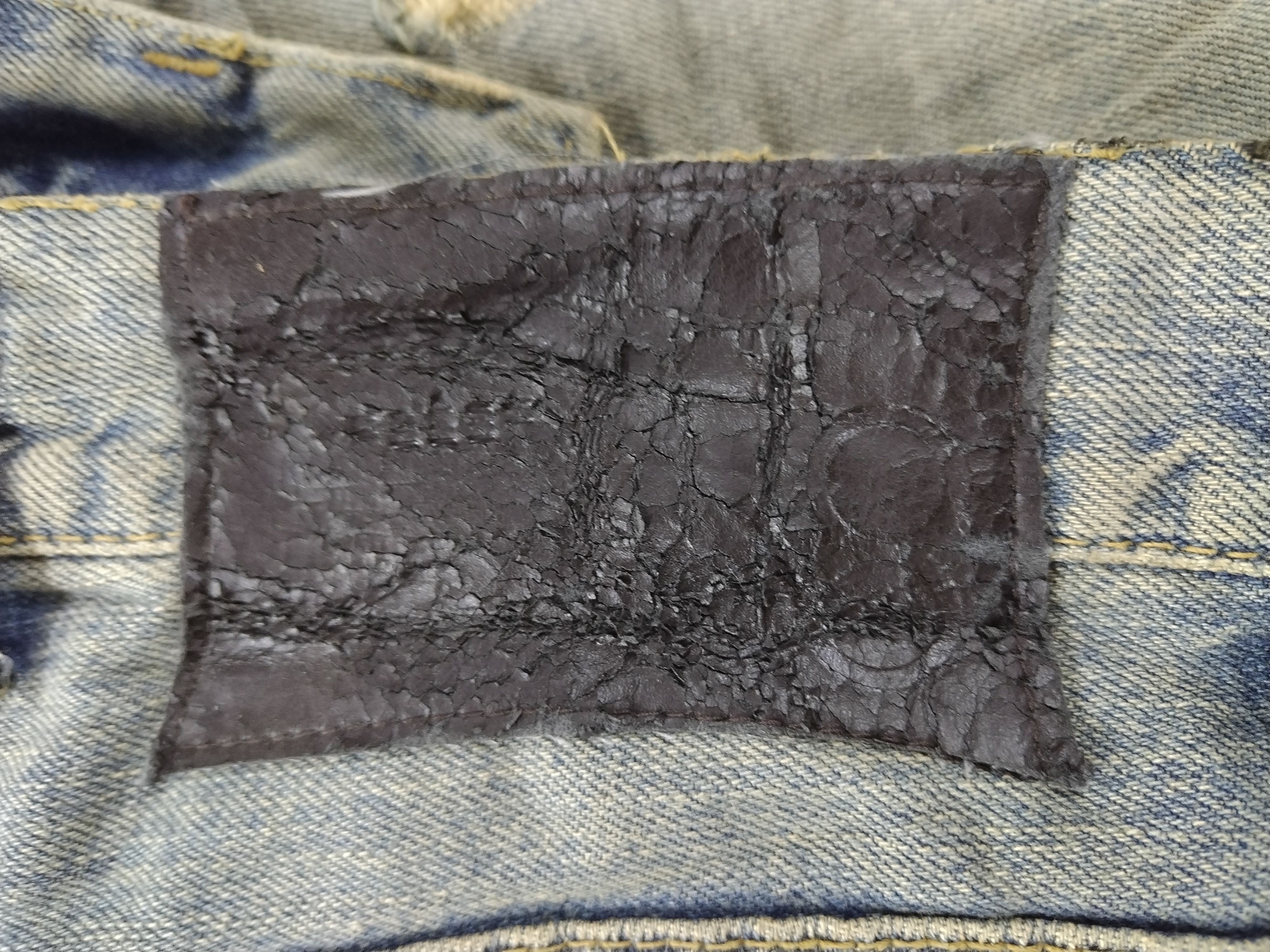 Japanese Brand × Johnbull Crazy Cool Vtg distressed Trash Flared Design John Bull Jean Size US 30 / EU 46 - 22 Thumbnail