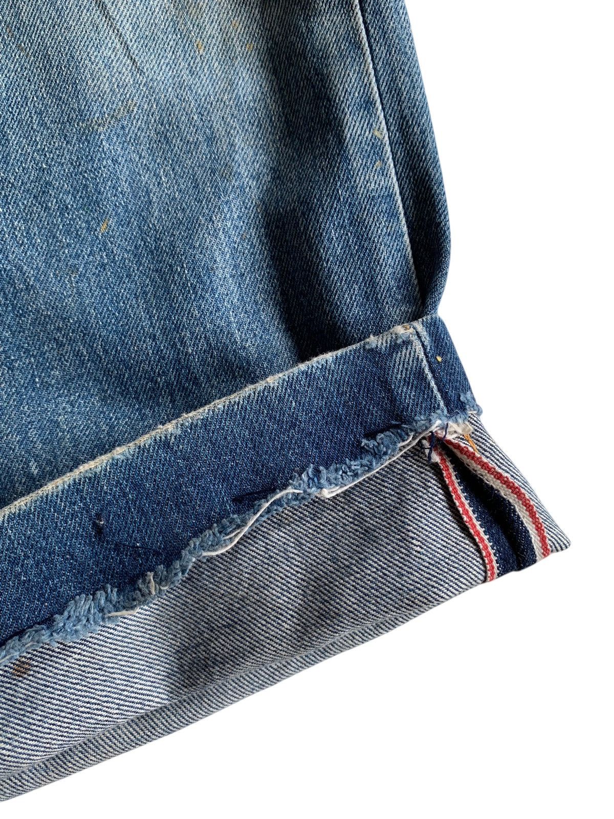 If Six Was Nine VINTAGE EDWIN 505 SELVEDGE BAGGY MUDWASH DISTRESSED DENIM Size US 29 - 9 Thumbnail