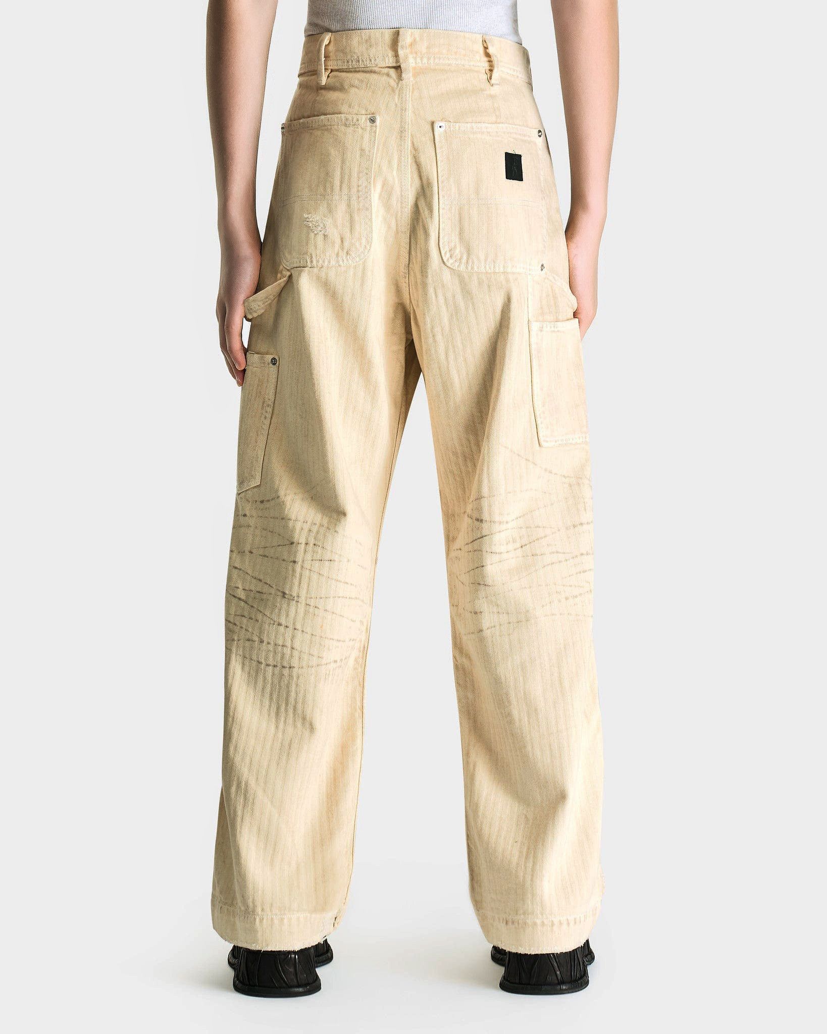 Enfants Riches Deprimes Off-White Double Knee Paint Denim Trousers Size US 30 / EU 46 - 3 Thumbnail