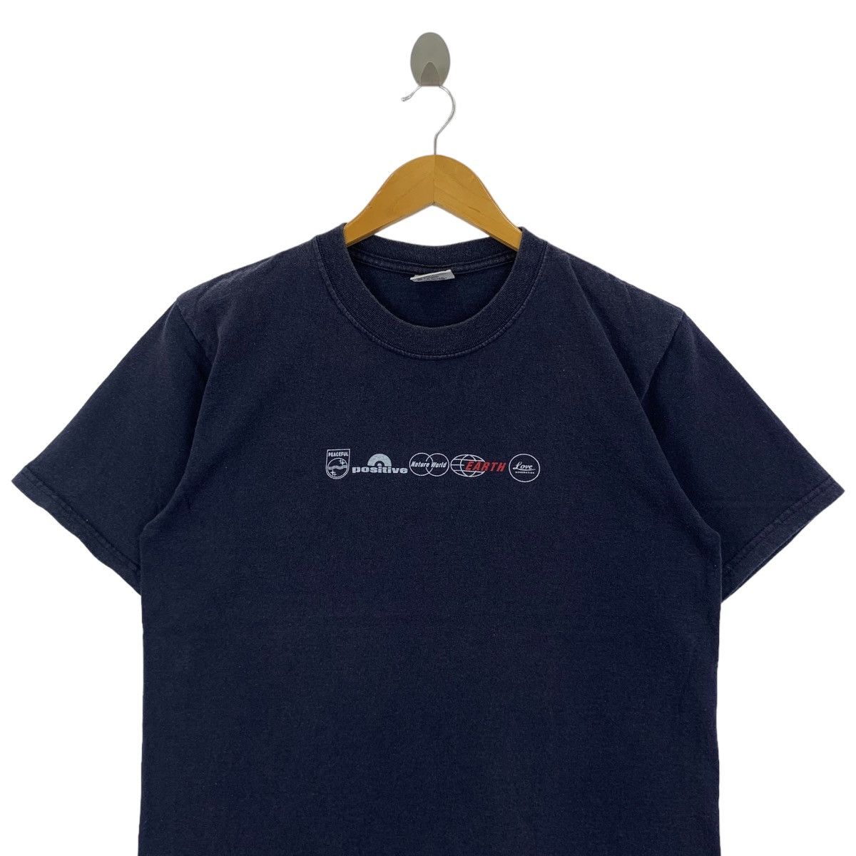 Anvil Vintage 90’ LOVE GENERATION SURF Peaceful Tee Shirt Size US M / EU 48-50 / 2 - 2 Thumbnail