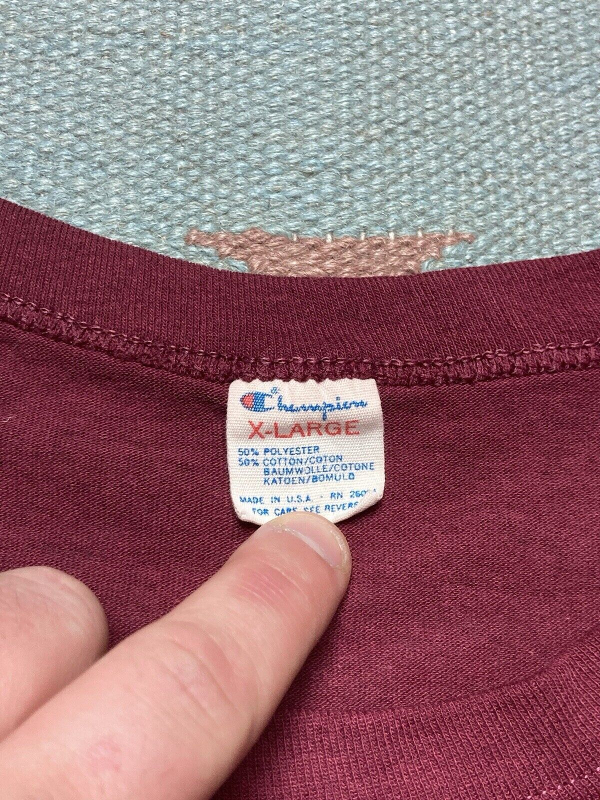 Champion × Vintage 80s t shirt FSU florida state seminoles champion faded XL Size US XL / EU 56 / 4 - 5 Thumbnail