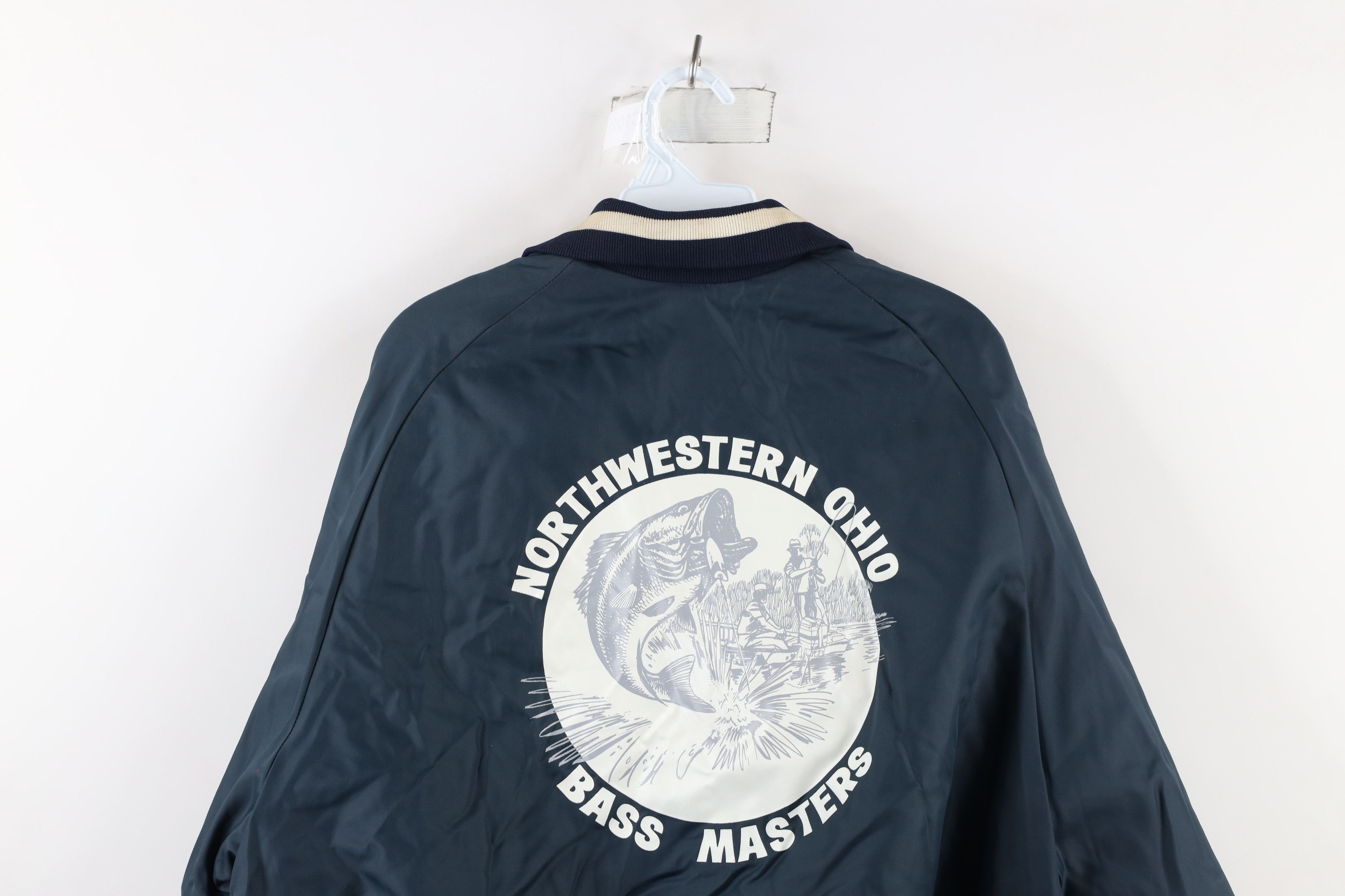 Vintage Vintage 70s Ohio Bass Masters Quilted Bomber Jacket USA Size US L / EU 52-54 / 3 - 16 Thumbnail