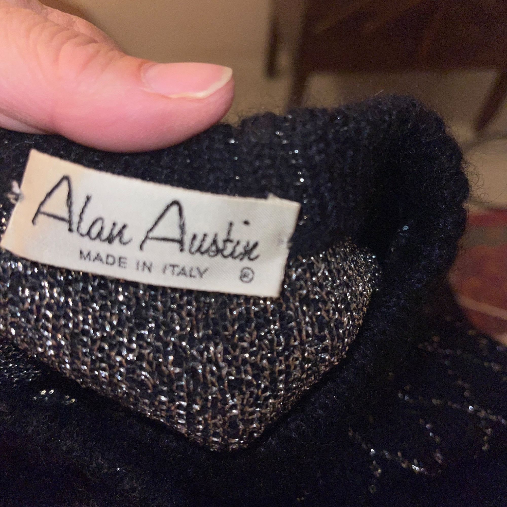 Vintage Alain Austin Vintage Womens Sweater Size 44 Black Size M / US 6-8 / IT 42-44 - 5 Thumbnail
