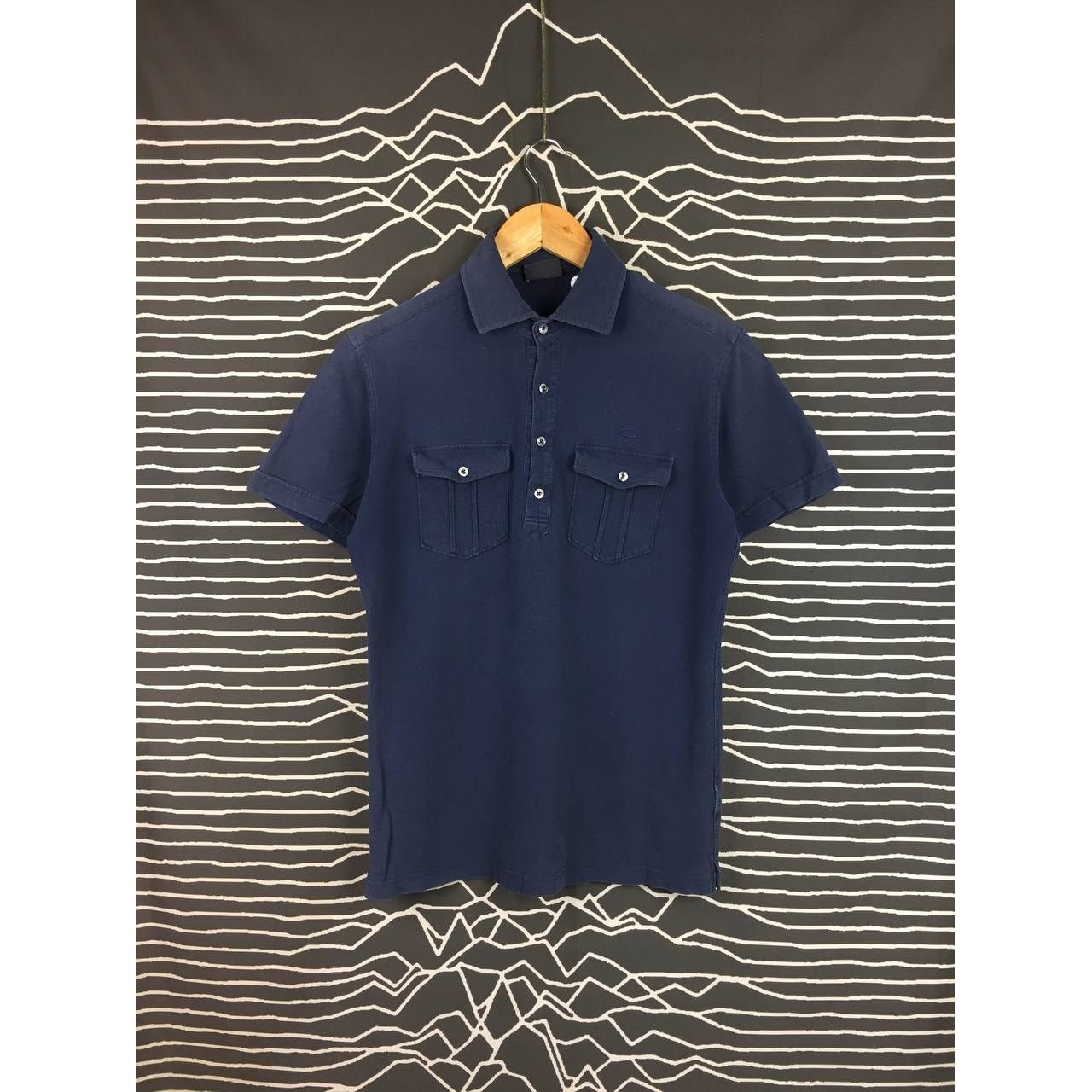 Lacoste × Vintage Vtg Lacoste Made In Japan Double Pocket Polo Tee Size US S / EU 44-46 / 1 - 2 Thumbnail