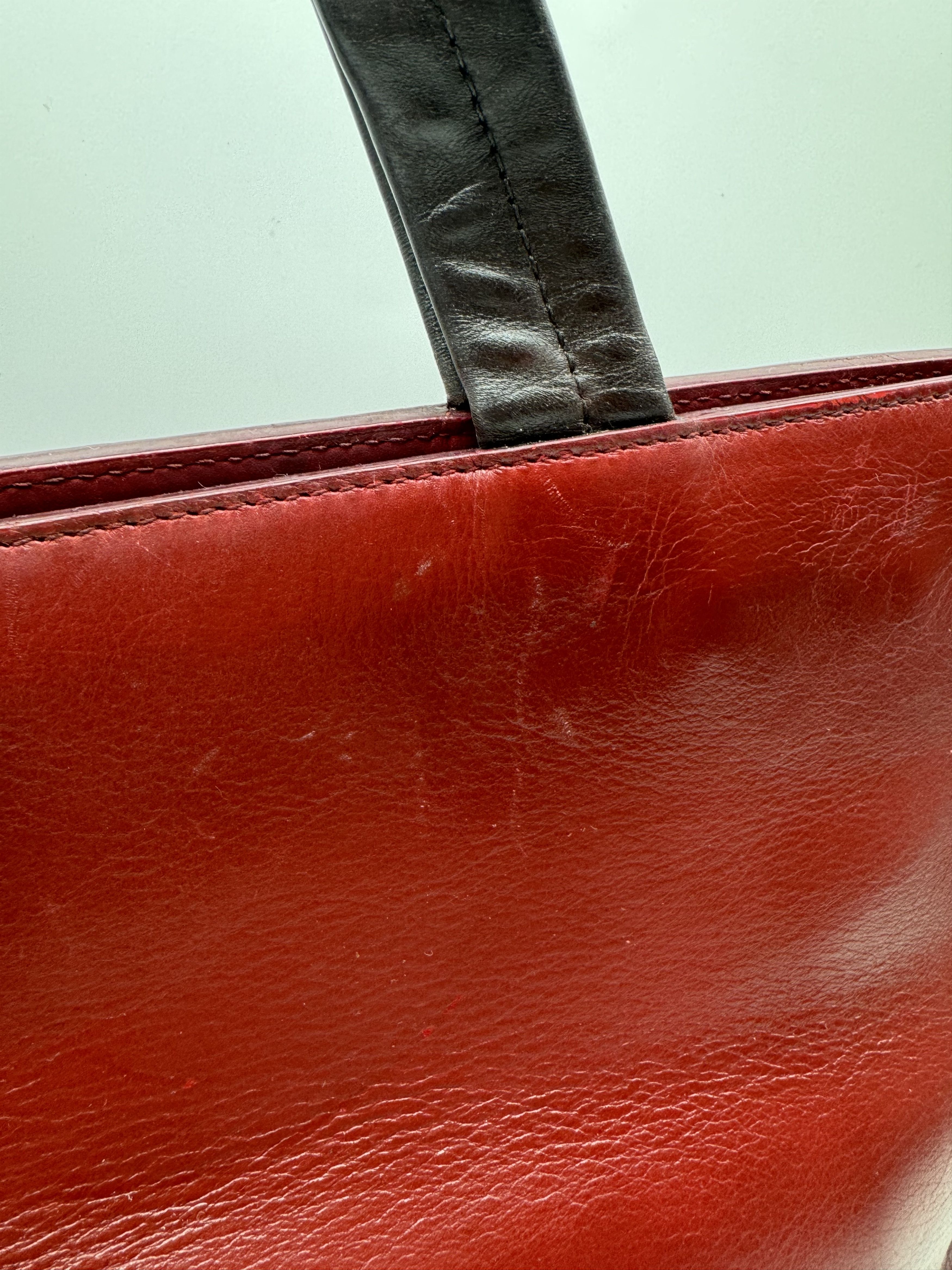 Bally Bally Bordeaux Leather Tote Handbag Size ONE SIZE - 7 Thumbnail