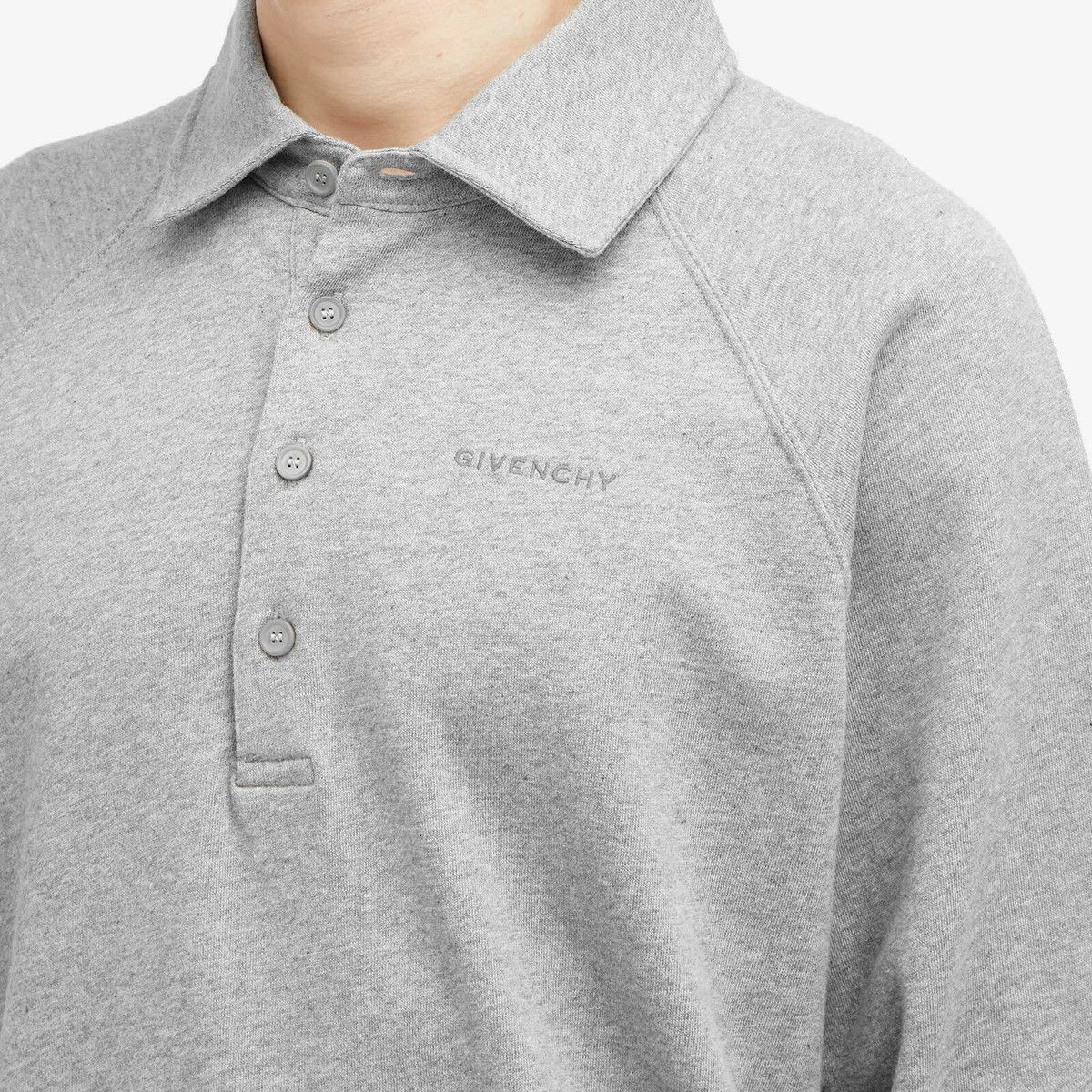 o1srvl11e1225 Polo Sweatshirt in Grey