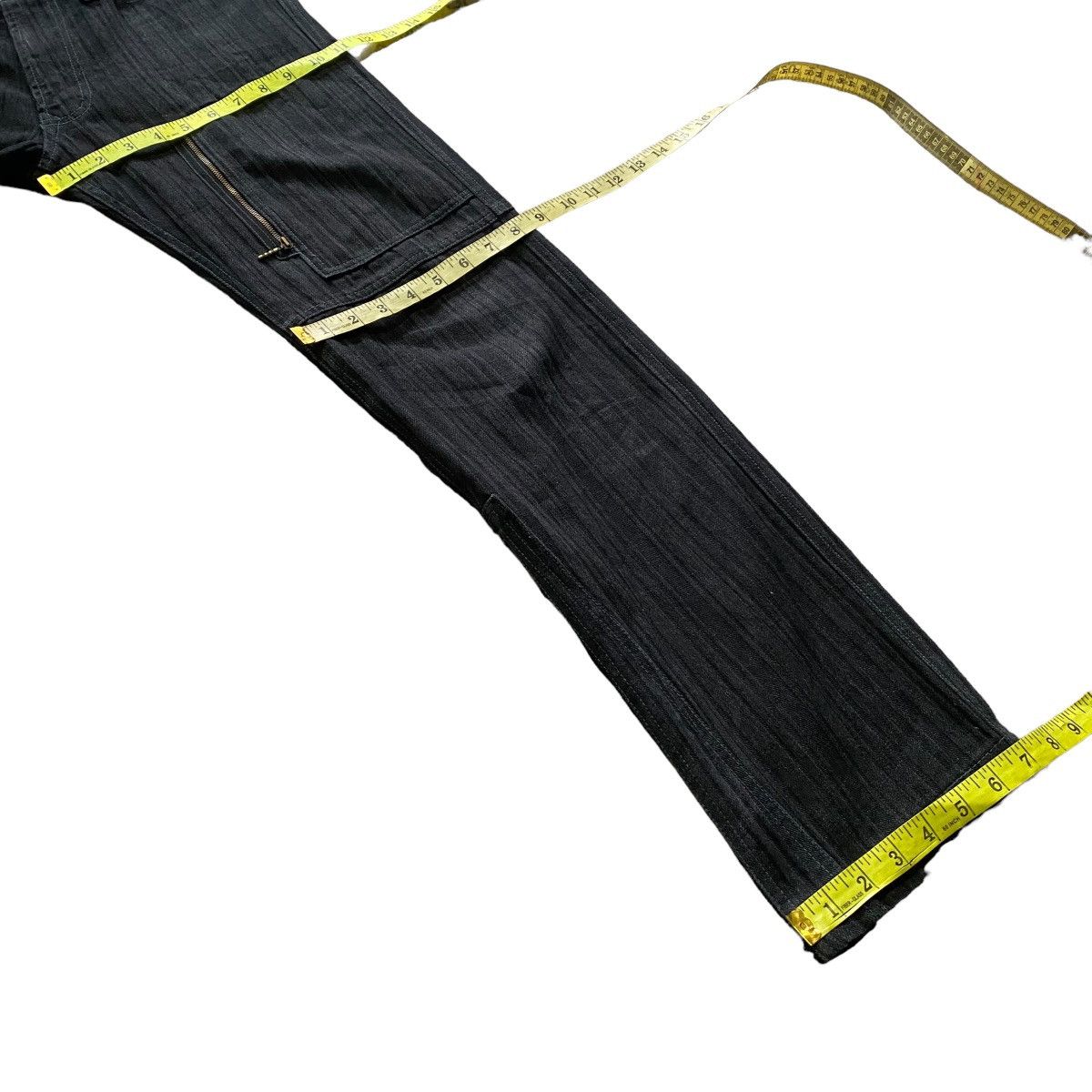Japanese Brand NCFM Denim Cargo Zipper Flare Pant Size US 30 / EU 46 - 24 Thumbnail