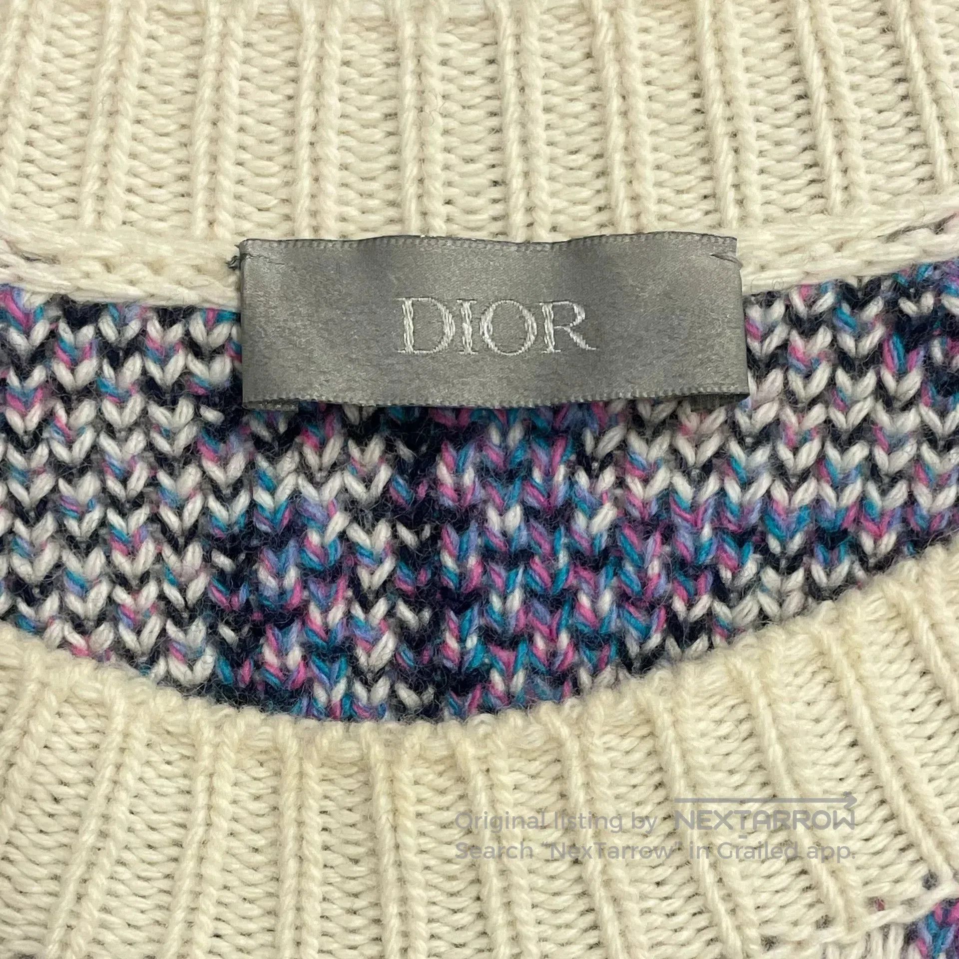 Dior Dior Blue Purple Logo Sweater. Size XS / US 0-2 / IT 36-38 - 5 Thumbnail
